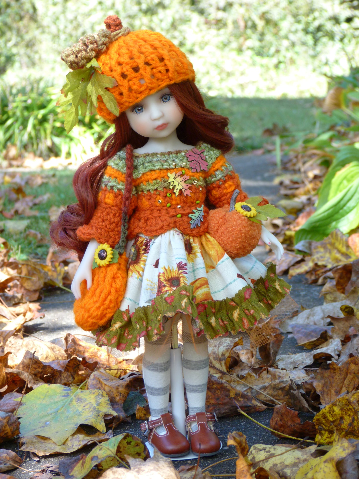 Lil' Pumpkin Outfit Handmade to fit 14.5 Inch Ruby Red Fashion Friends Doll