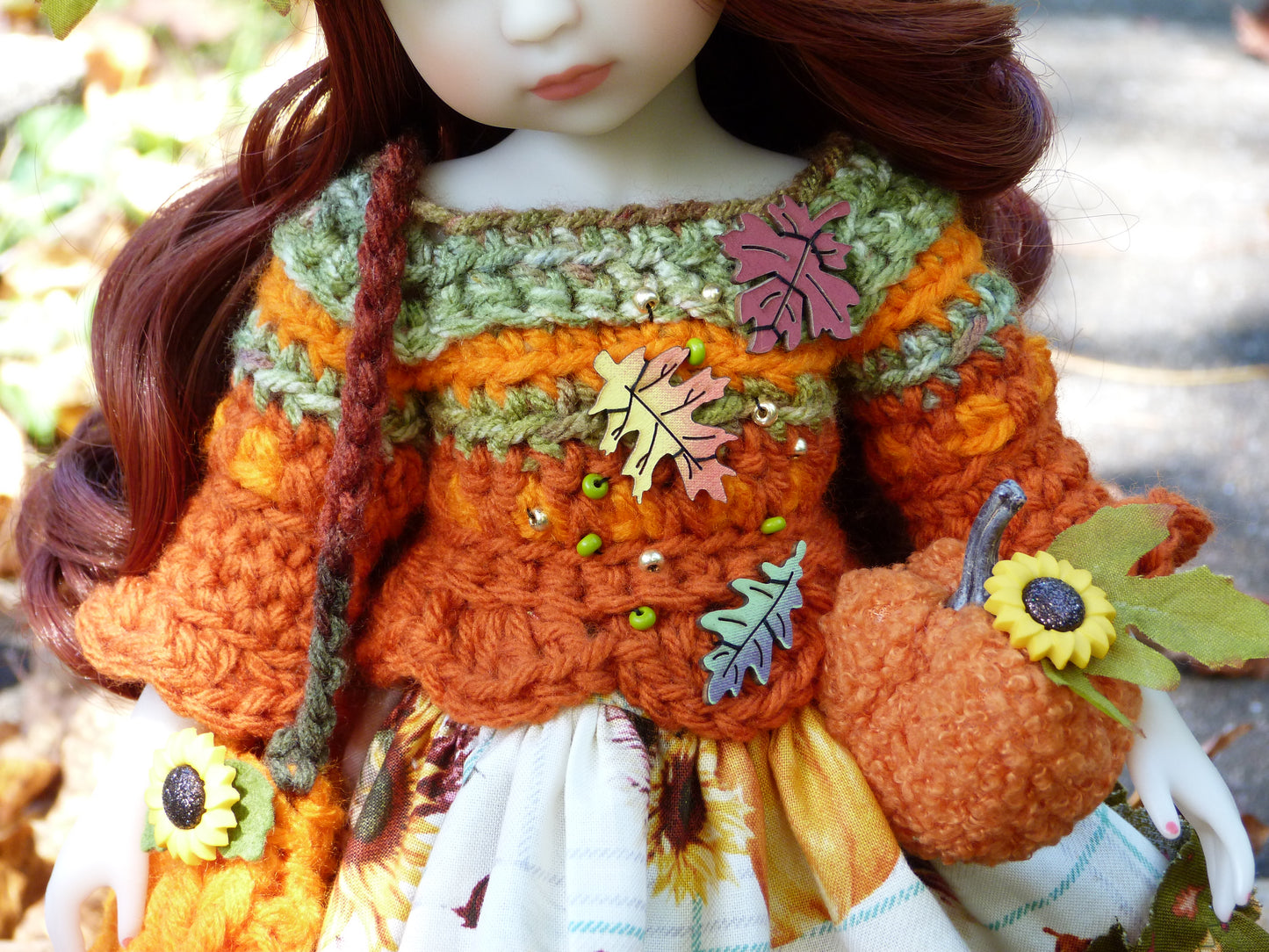 Lil' Pumpkin Outfit Handmade to fit 14.5 Inch Ruby Red Fashion Friends Doll