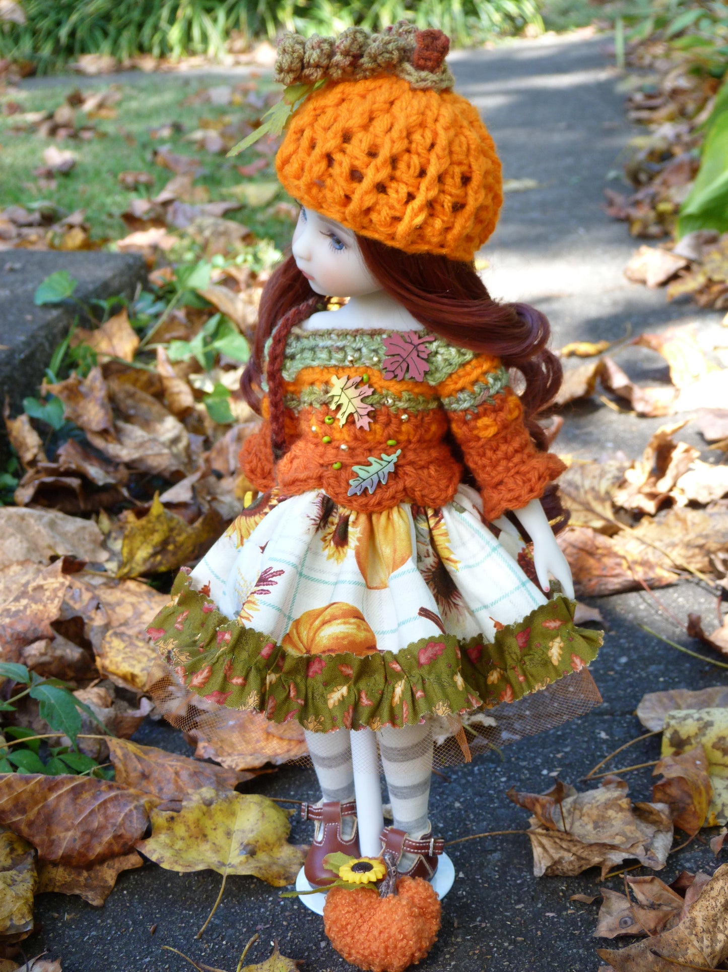 Lil' Pumpkin Outfit Handmade to fit 14.5 Inch Ruby Red Fashion Friends Doll