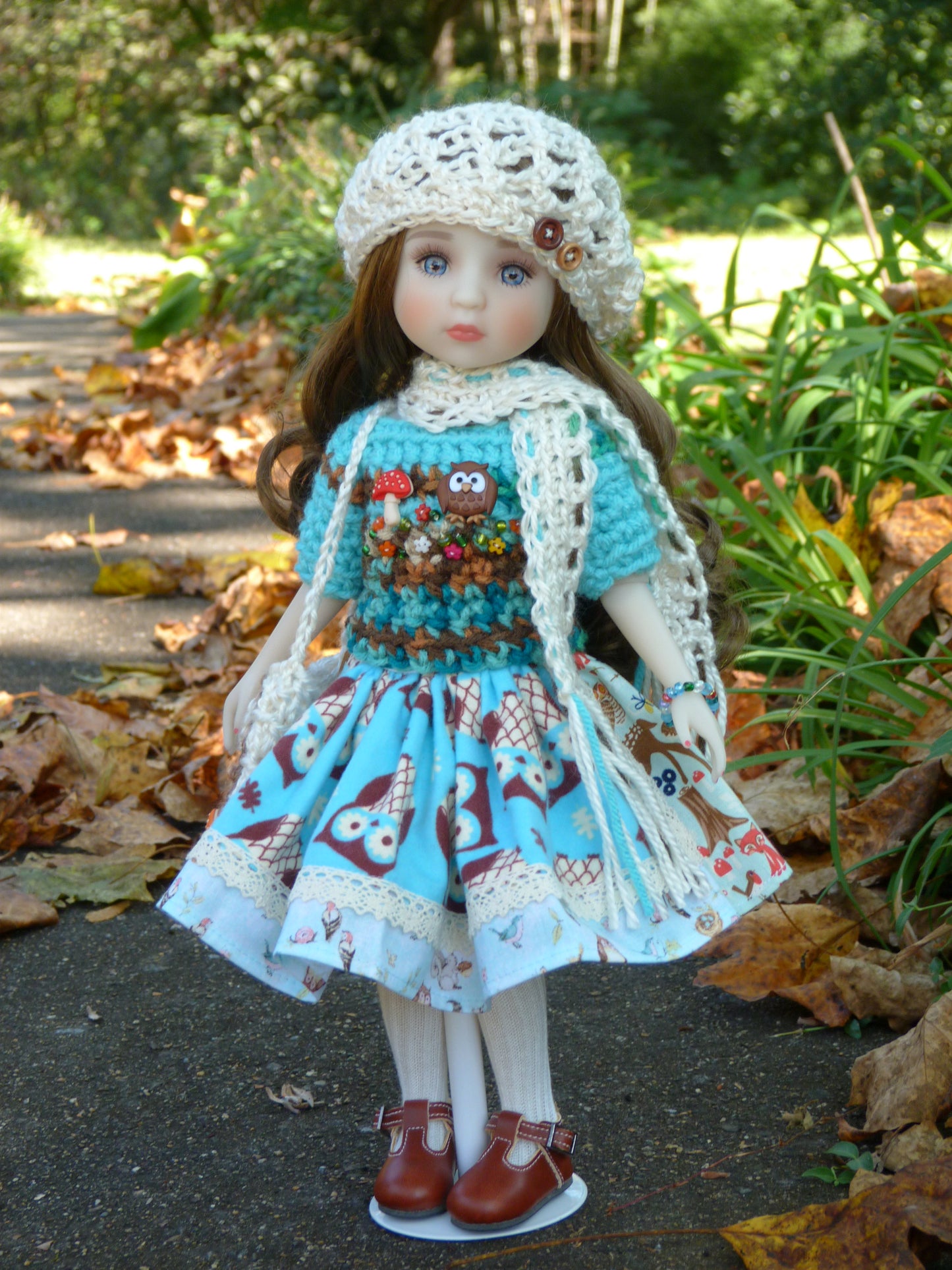 Autumn Owl Outfit Handmade to fit 14.5 Inch Ruby Red Fashion Friends Doll