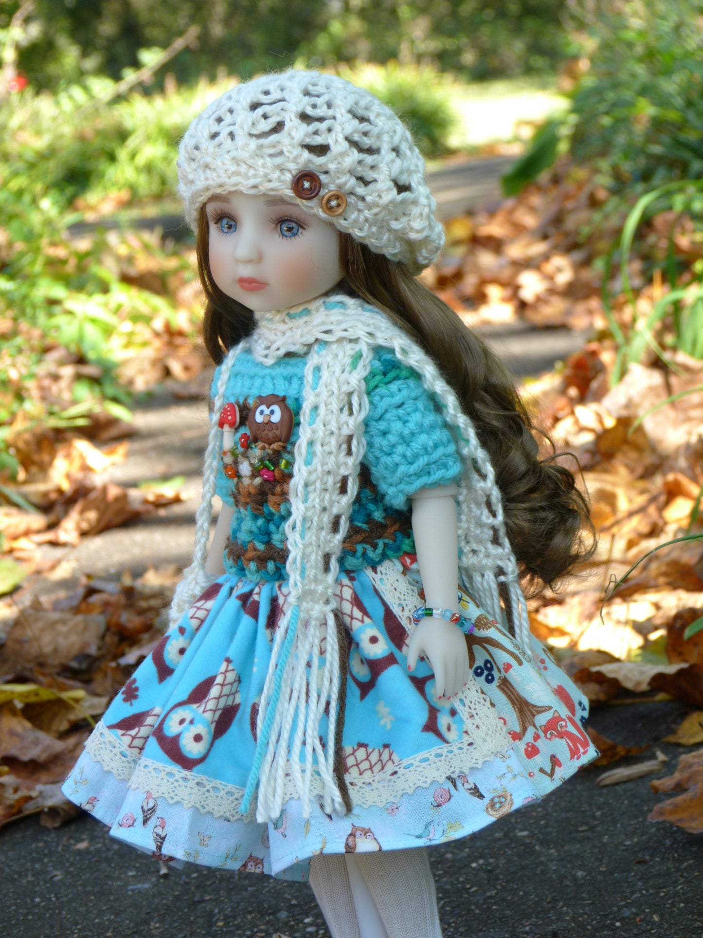 Autumn Owl Outfit Handmade to fit 14.5 Inch Ruby Red Fashion Friends Doll