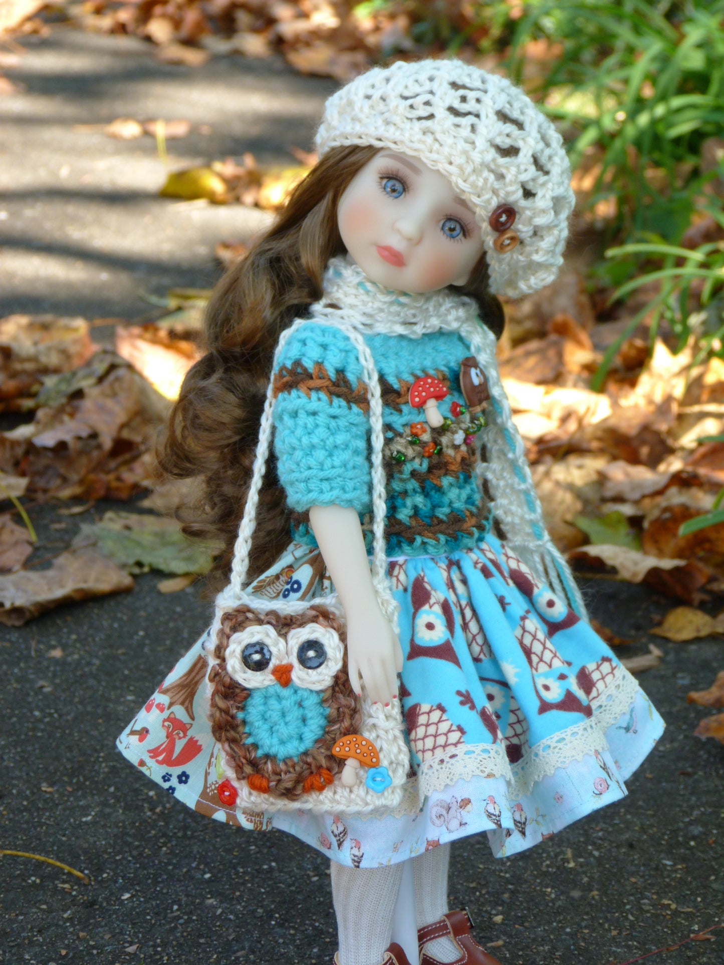 Autumn Owl Outfit Handmade to fit 14.5 Inch Ruby Red Fashion Friends Doll