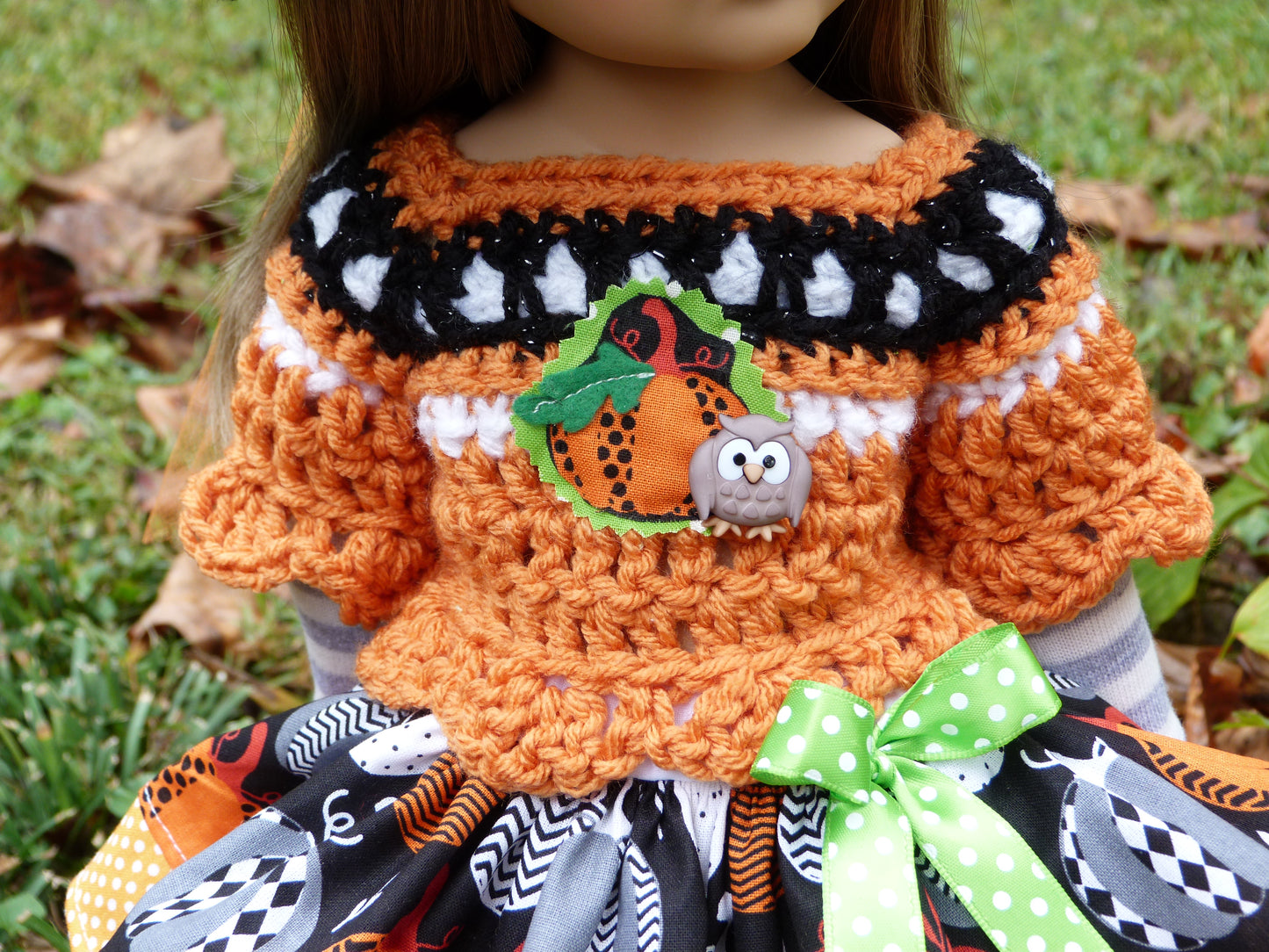 Halloween Witch Outfit Handmade Clothes to fit 19.5 Inch Doll like Gotz Happy Kidz