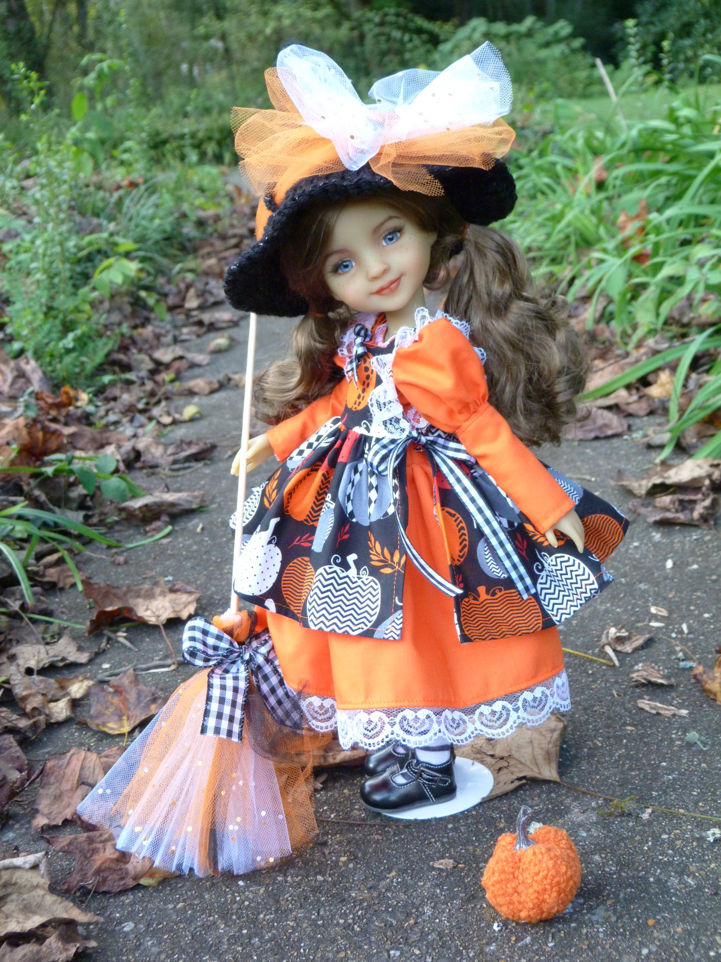 OOAK Red Fashion Friends 14.5 Inch Doll Custom Bella Repaint Halloween Witch Skye