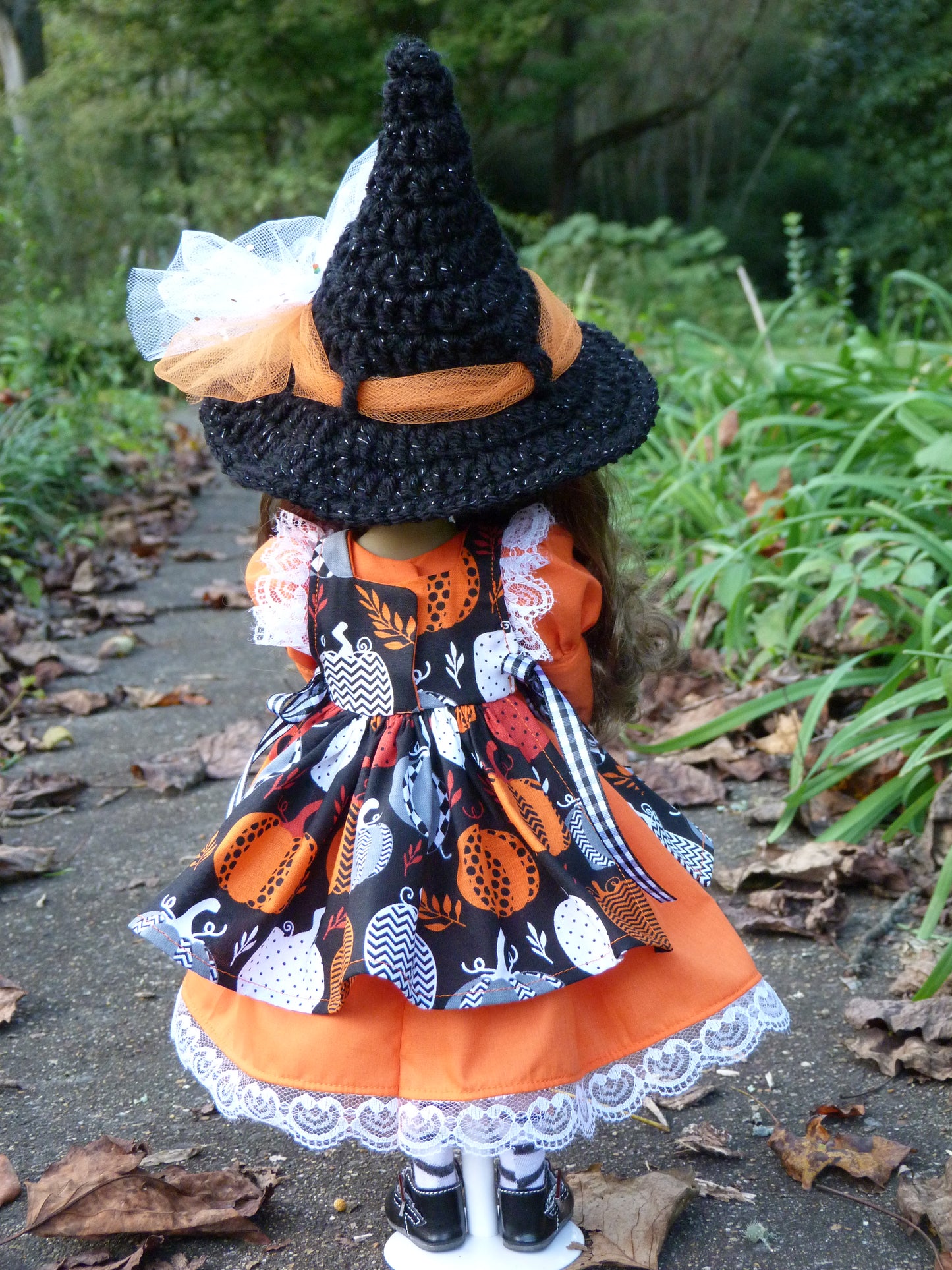 OOAK Red Fashion Friends 14.5 Inch Doll Custom Bella Repaint Halloween Witch Skye