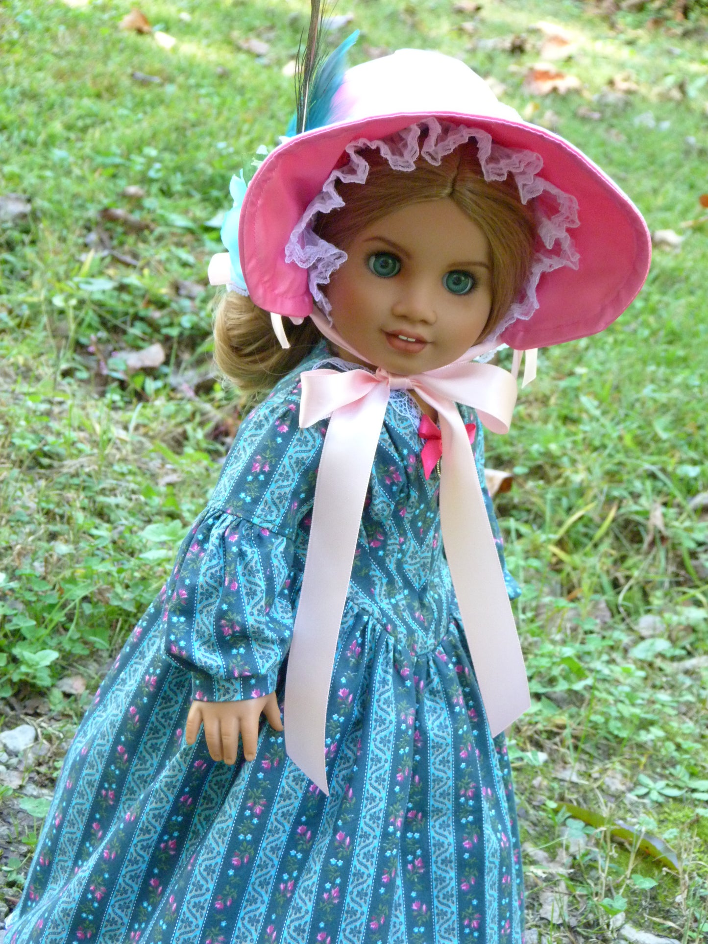 1840s Fan Front Outfit for 18 Inch Doll