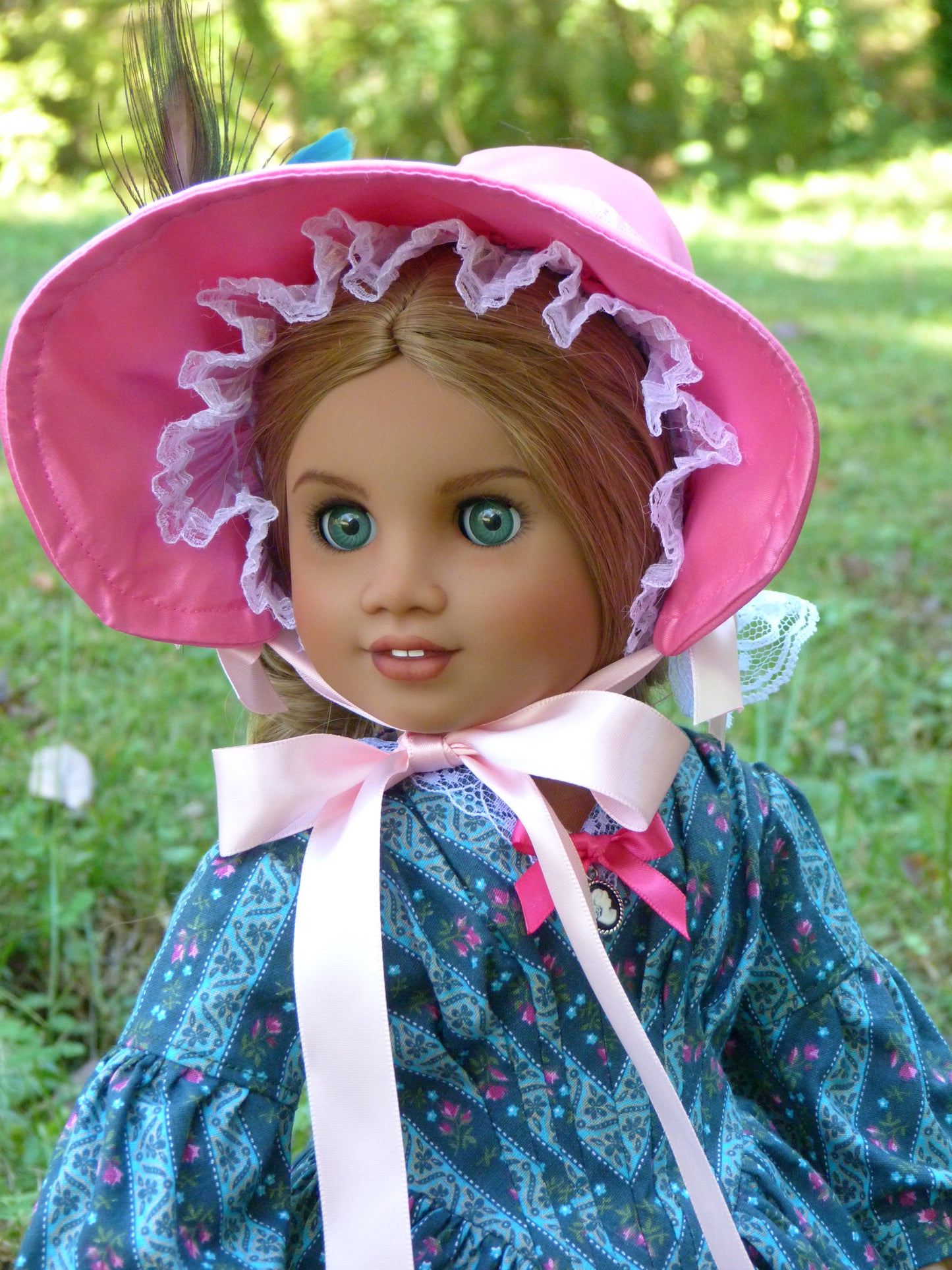 1840s Fan Front Outfit for 18 Inch Doll