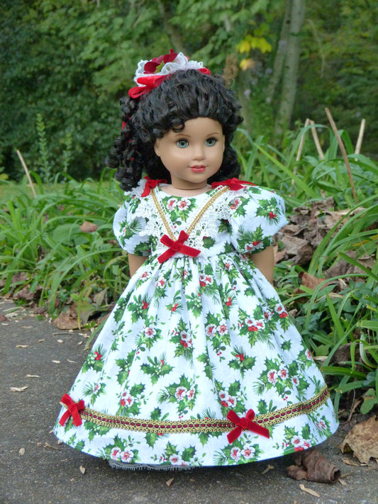 Historical Christmas Gowns for 18 Inch Doll