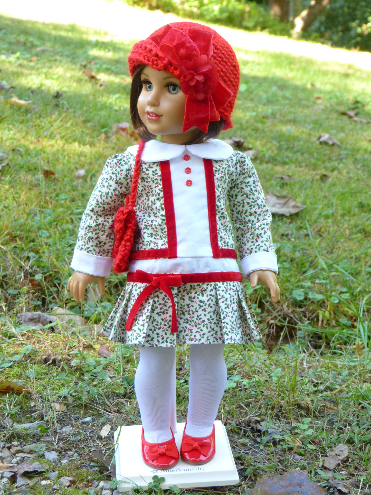 1920s Holly Holiday Outfit for 18 Inch Doll