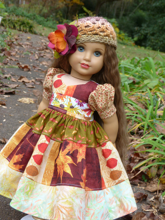 Autumn Splendor Ensemble for 18 Inch Doll