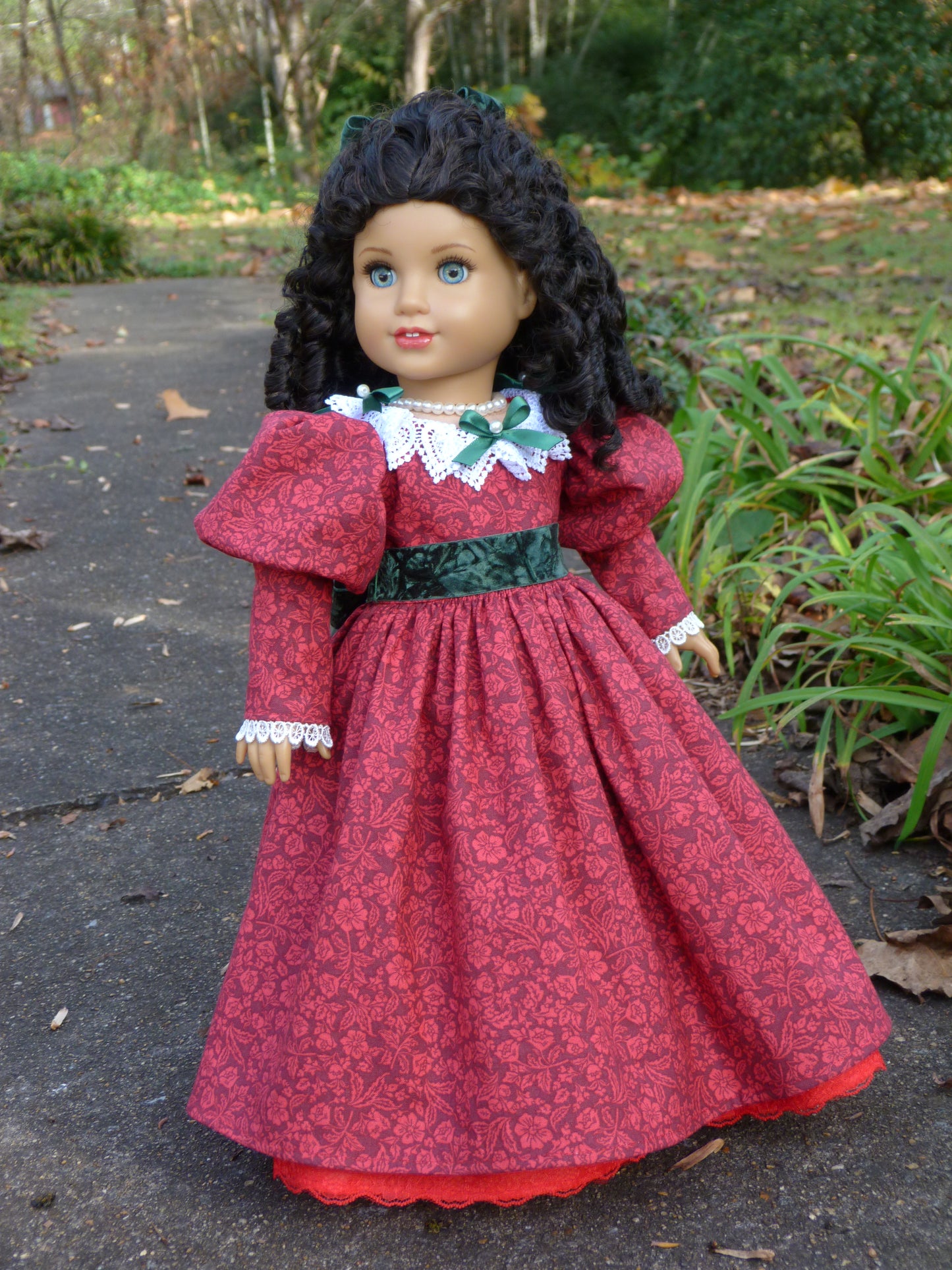 Christmas Historical Outfit for 18 Inch Doll