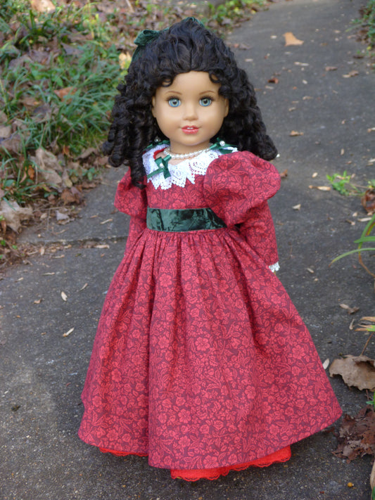 Christmas Historical Outfit for 18 Inch Doll