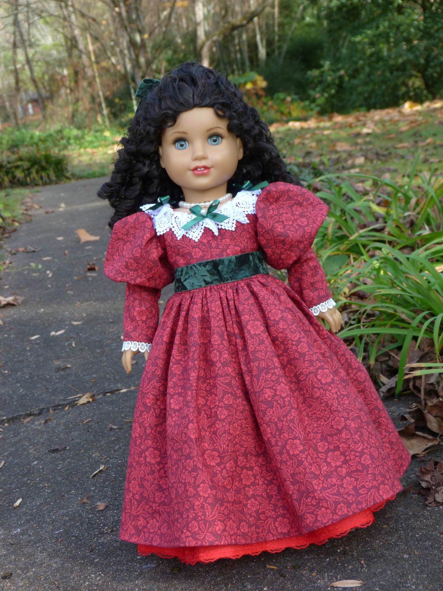 Christmas Historical Outfit for 18 Inch Doll