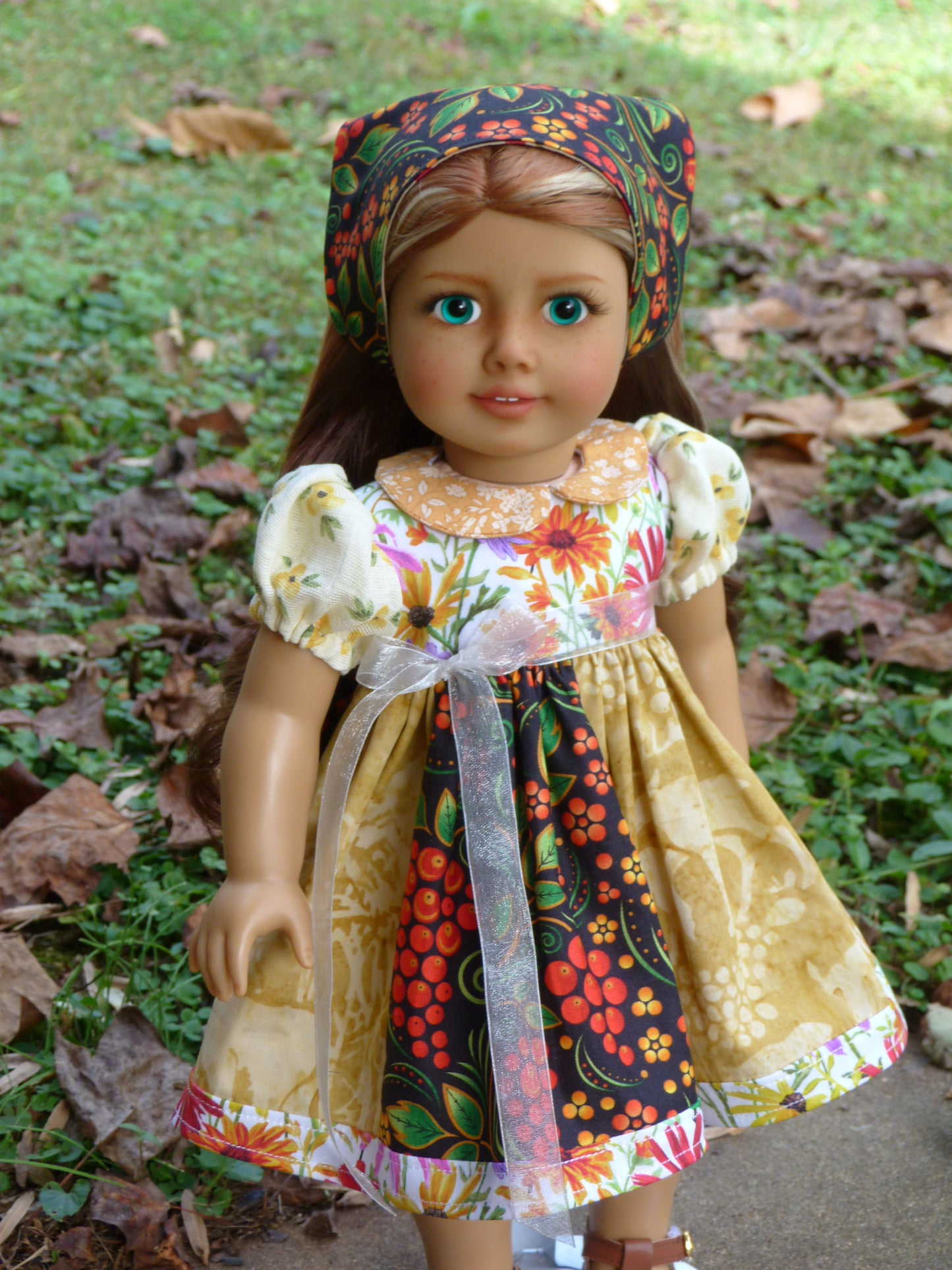 Autumn Meadow Ensemble for 18 Inch Doll