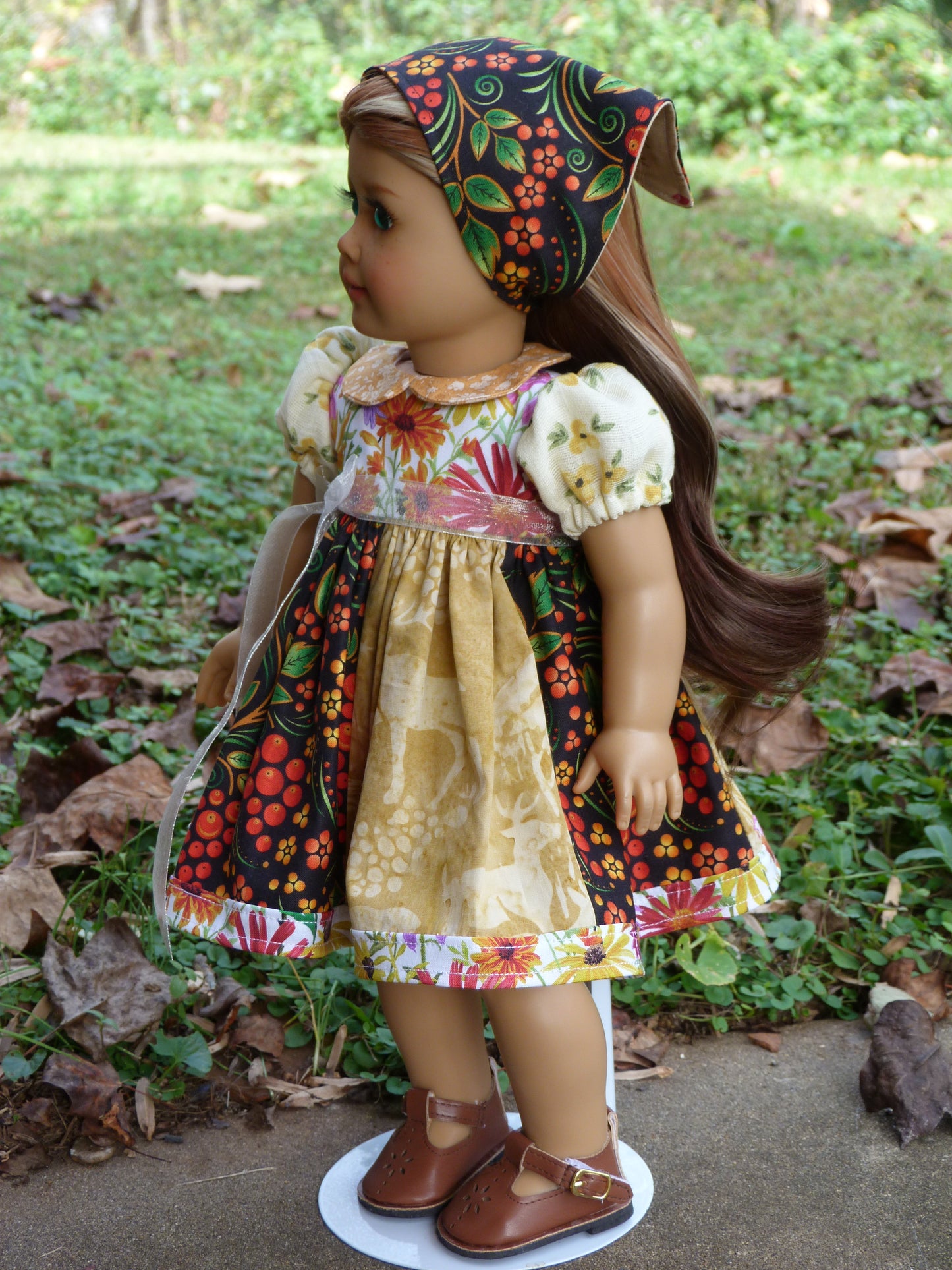 Autumn Meadow Ensemble for 18 Inch Doll