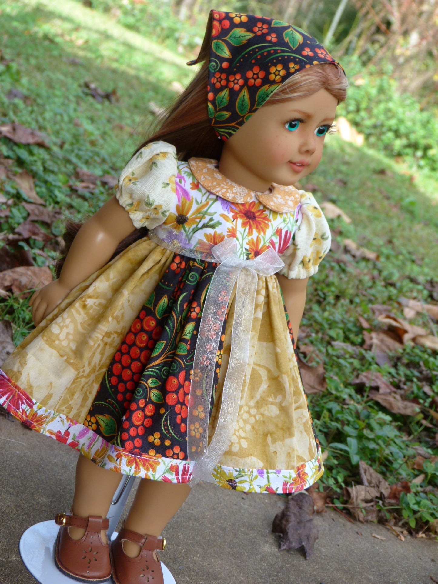 Autumn Meadow Ensemble for 18 Inch Doll