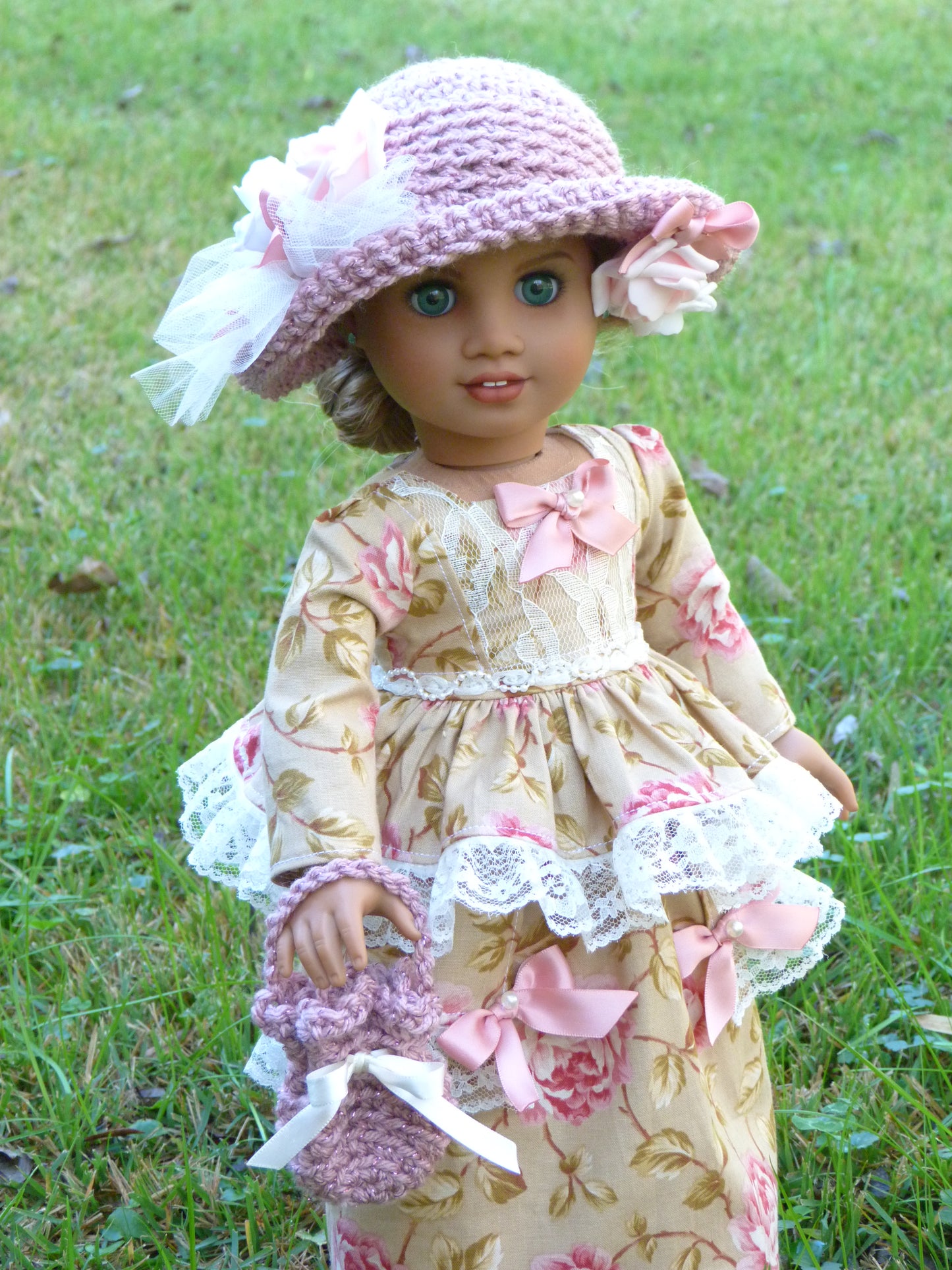 Edwardian Rose Outfit for 18 Inch Doll