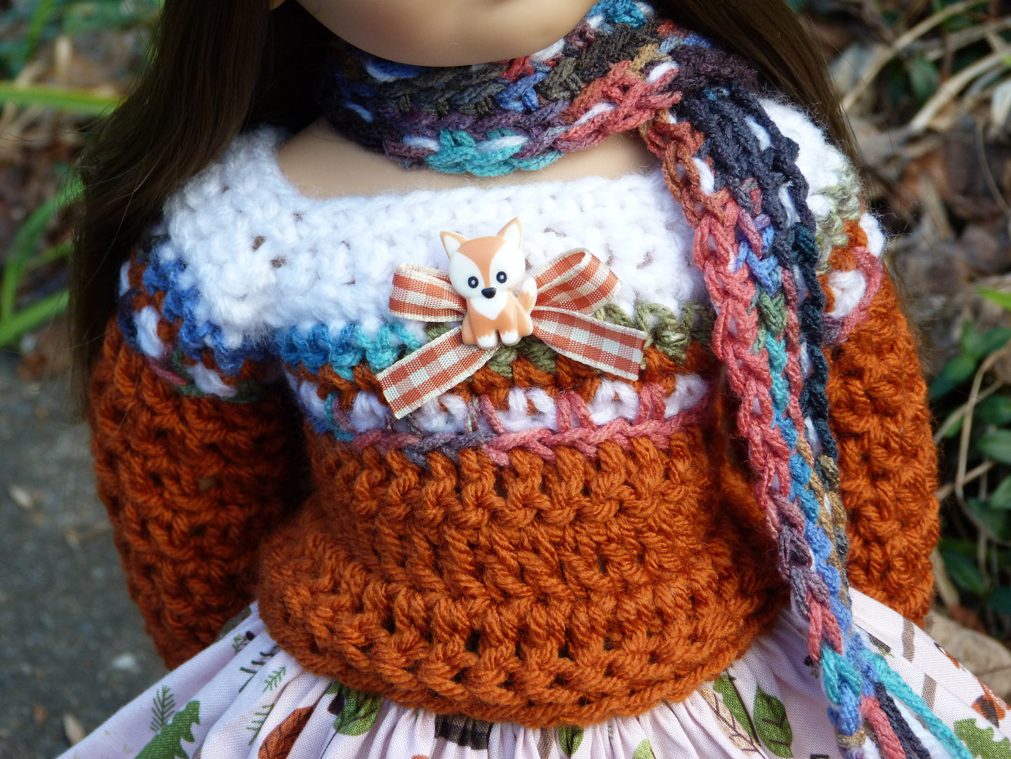 Cozy Fall Fox Outfit Handmade to fit 19.5 Inch Gotz Happy Kidz Doll