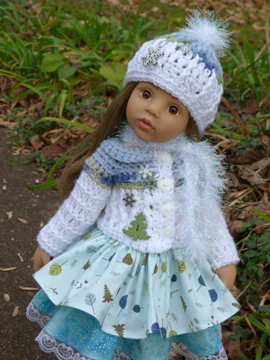 Arctic Fox Winter Outfit Handmade to fit 19.5 Inch Gotz Happy Kidz Doll