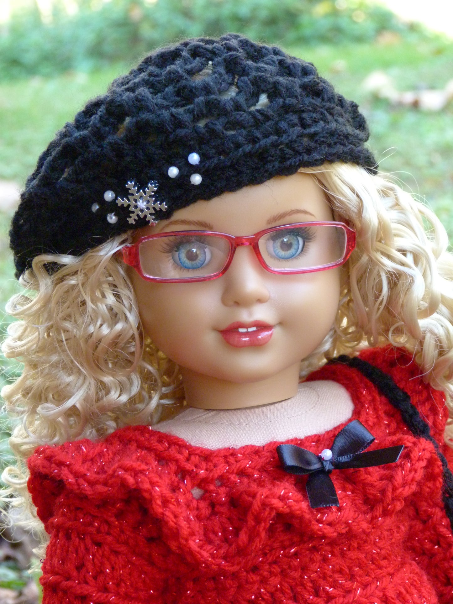 Christmas Plaid Ensemble for 18 Inch Doll