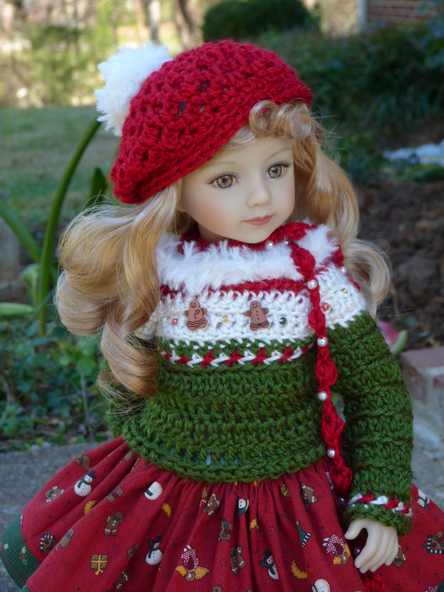 Christmas Sweets Outfit Handmade to fit 20 in. Maru and Friends Doll