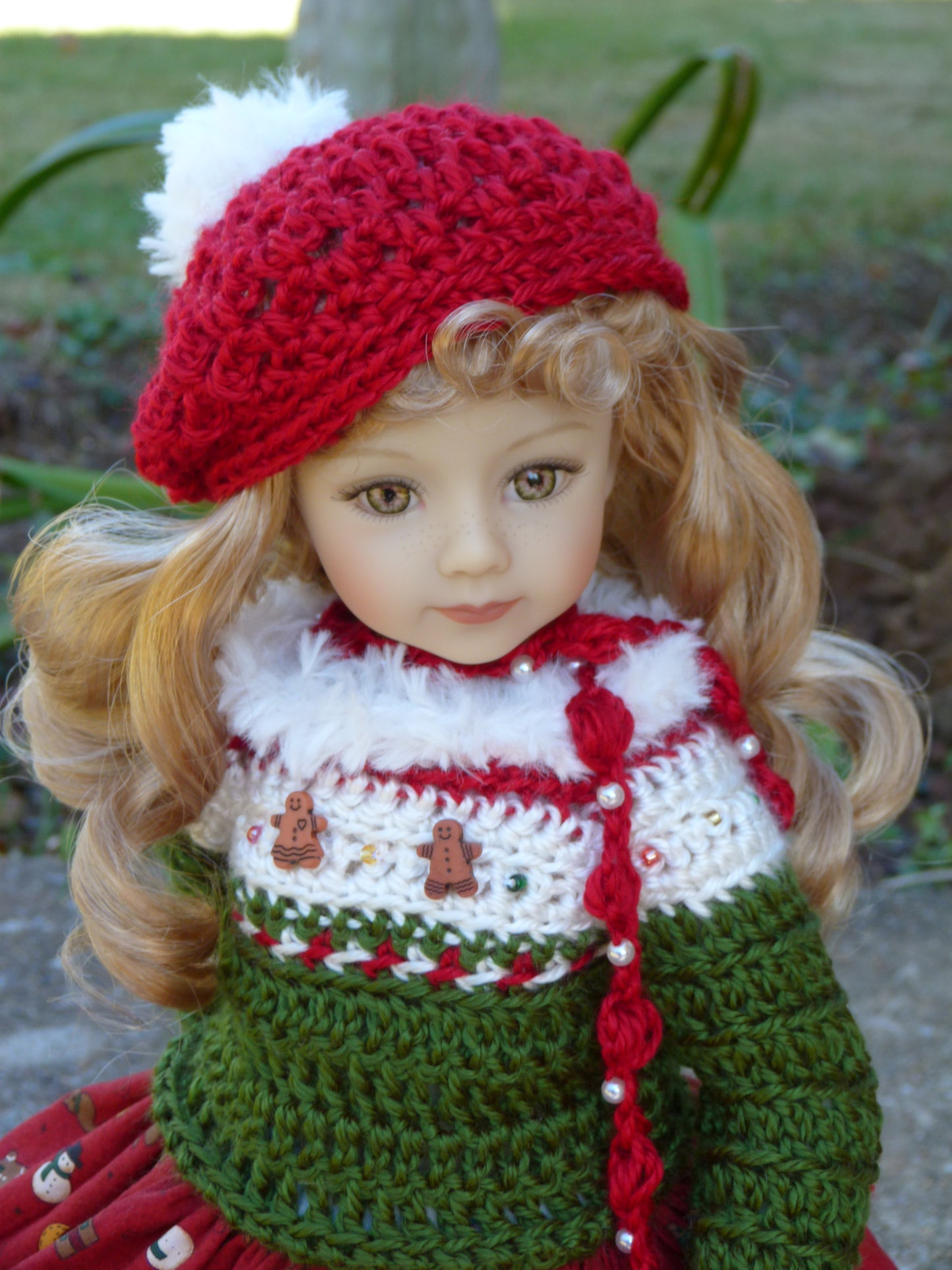 Christmas Sweets Outfit Handmade to fit 20 in. Maru and Friends Doll