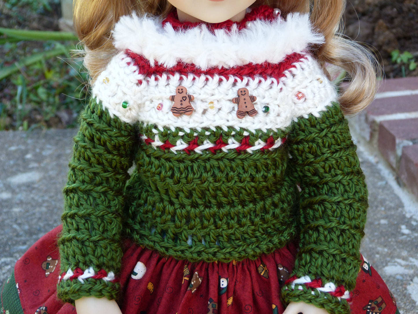 Christmas Sweets Outfit Handmade to fit 20 in. Maru and Friends Doll