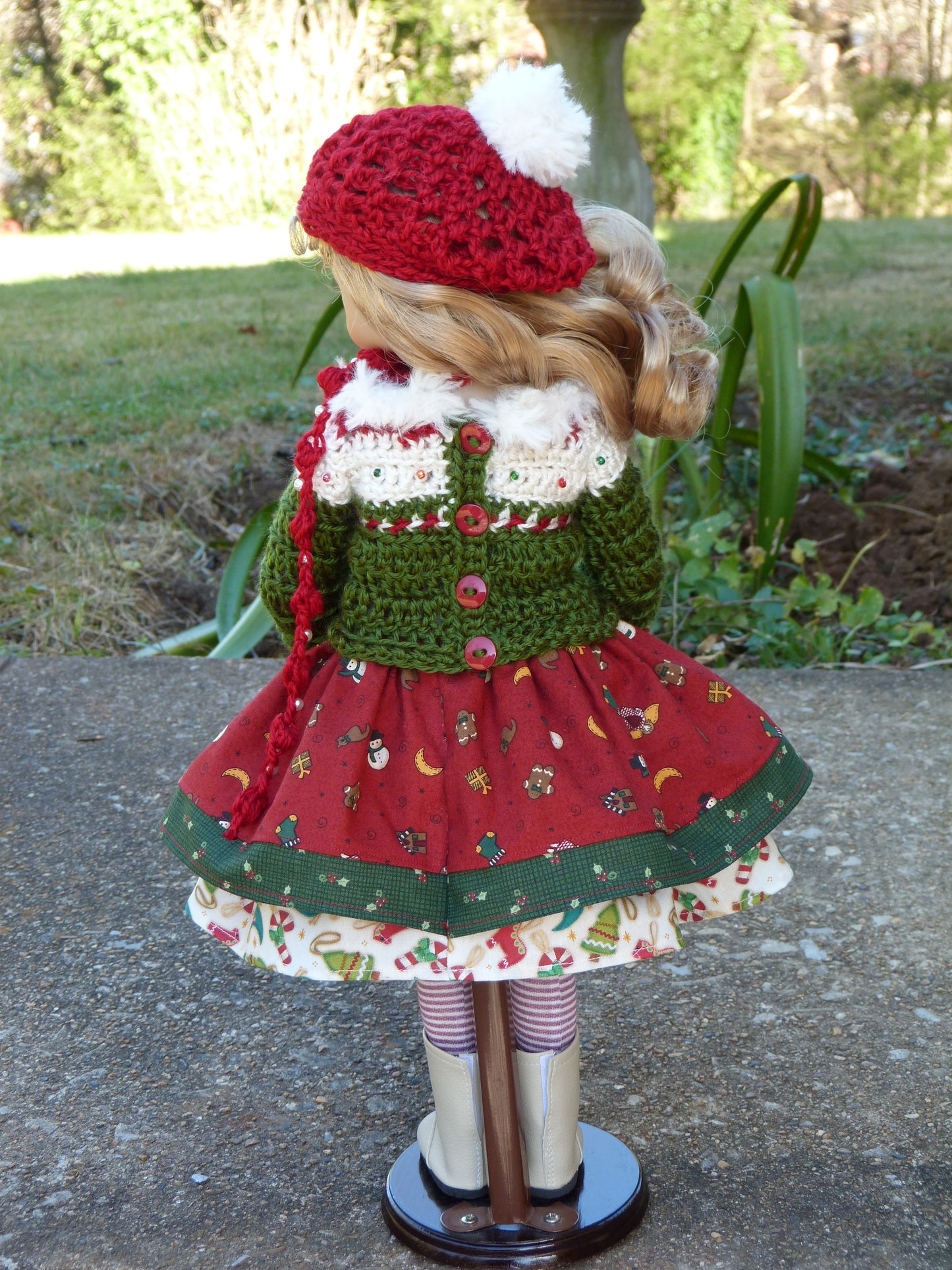 Christmas Sweets Outfit Handmade to fit 20 in. Maru and Friends Doll