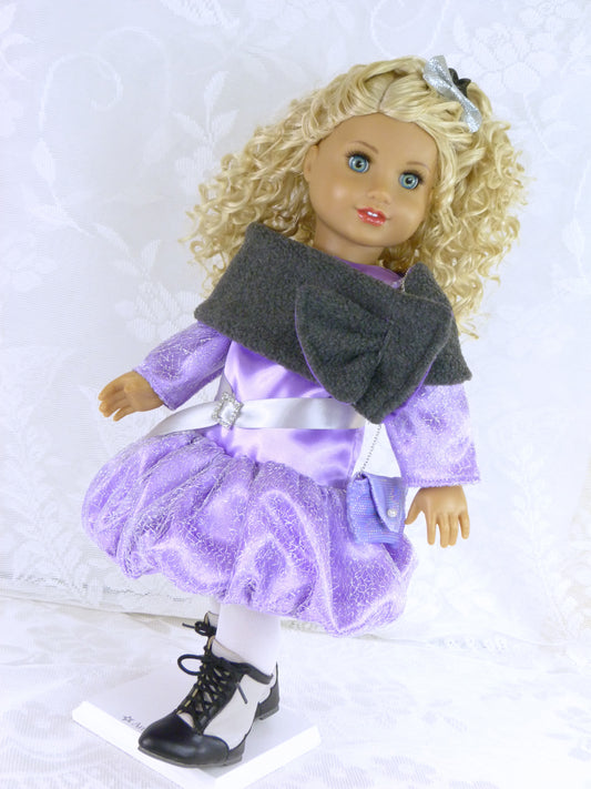 1980s New Year's Eve Party Outfit - Bubble Dress for 18 Inch Doll