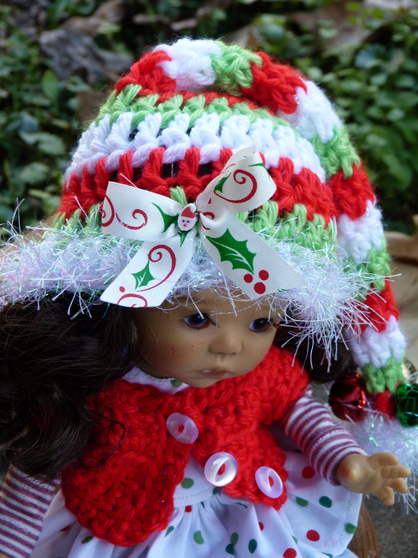 Christmas Gnome Outfit Handmade to fit 11 Inch Dumpling Meadowdoll