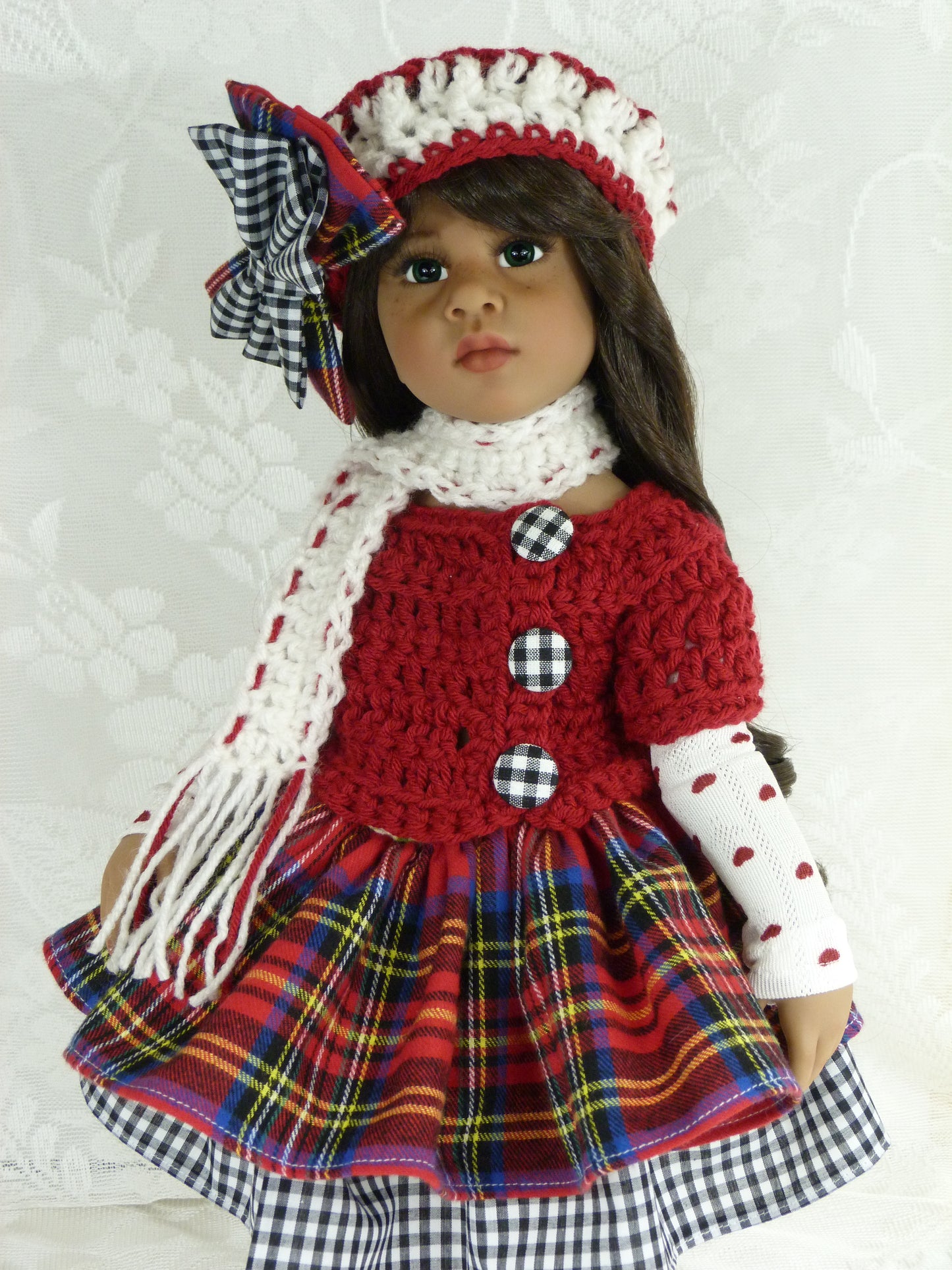 Christmas Outfit Handmade to fit 19.5 Inch Gotz Happy Kidz Doll