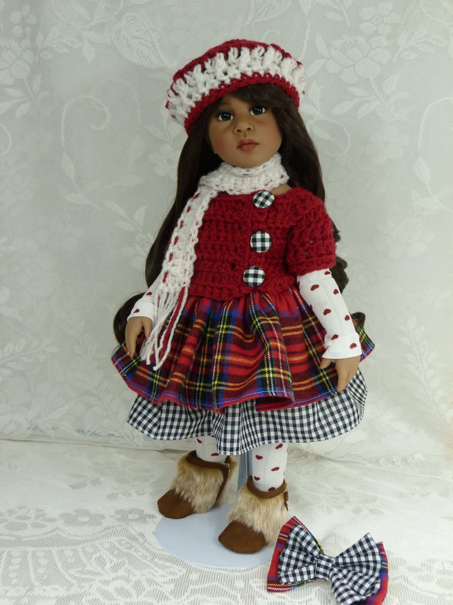 Christmas Outfit Handmade to fit 19.5 Inch Gotz Happy Kidz Doll