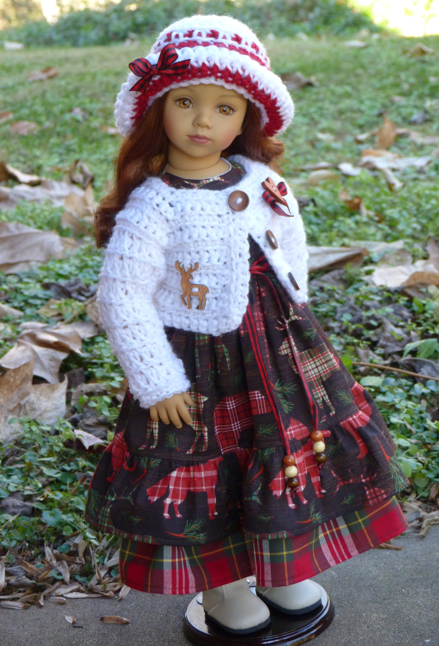 Winter Woodland Outfit Handmade to fit 20 Inch Maru and Friends Doll