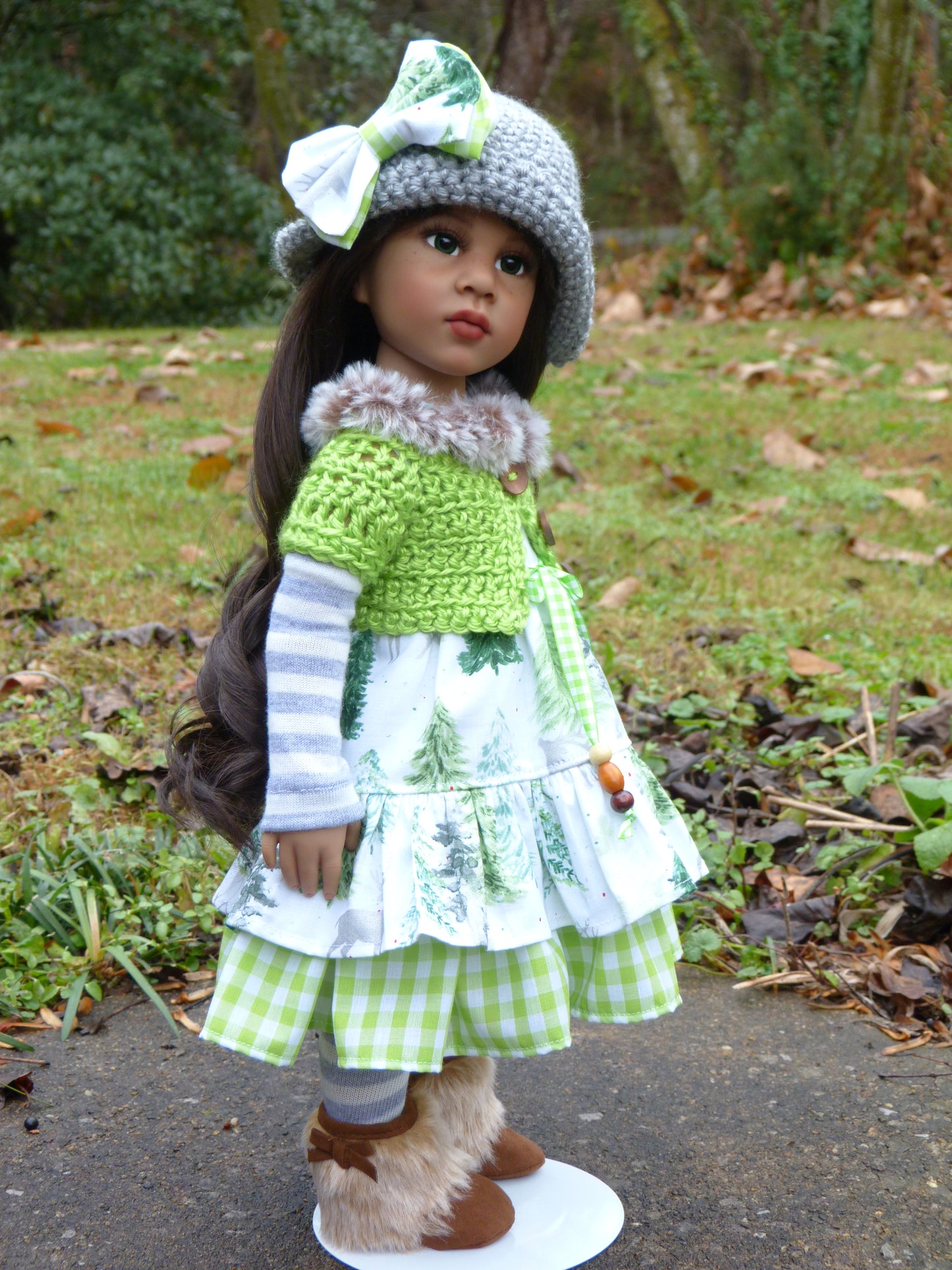 Winter Woodland Outfit Handmade to fit 19.5 Inch Gotz Happy Kidz Doll