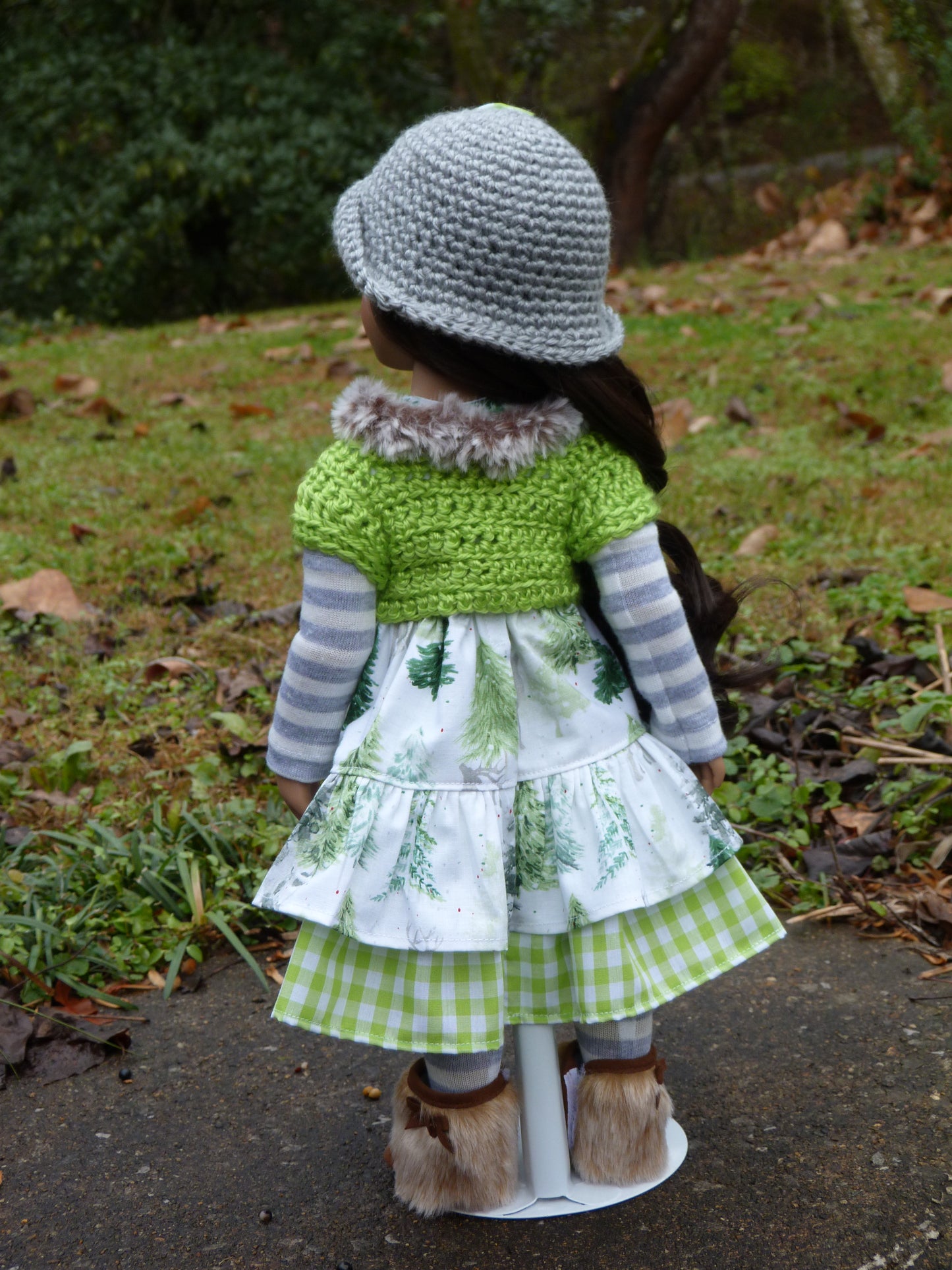 Winter Woodland Outfit Handmade to fit 19.5 Inch Gotz Happy Kidz Doll