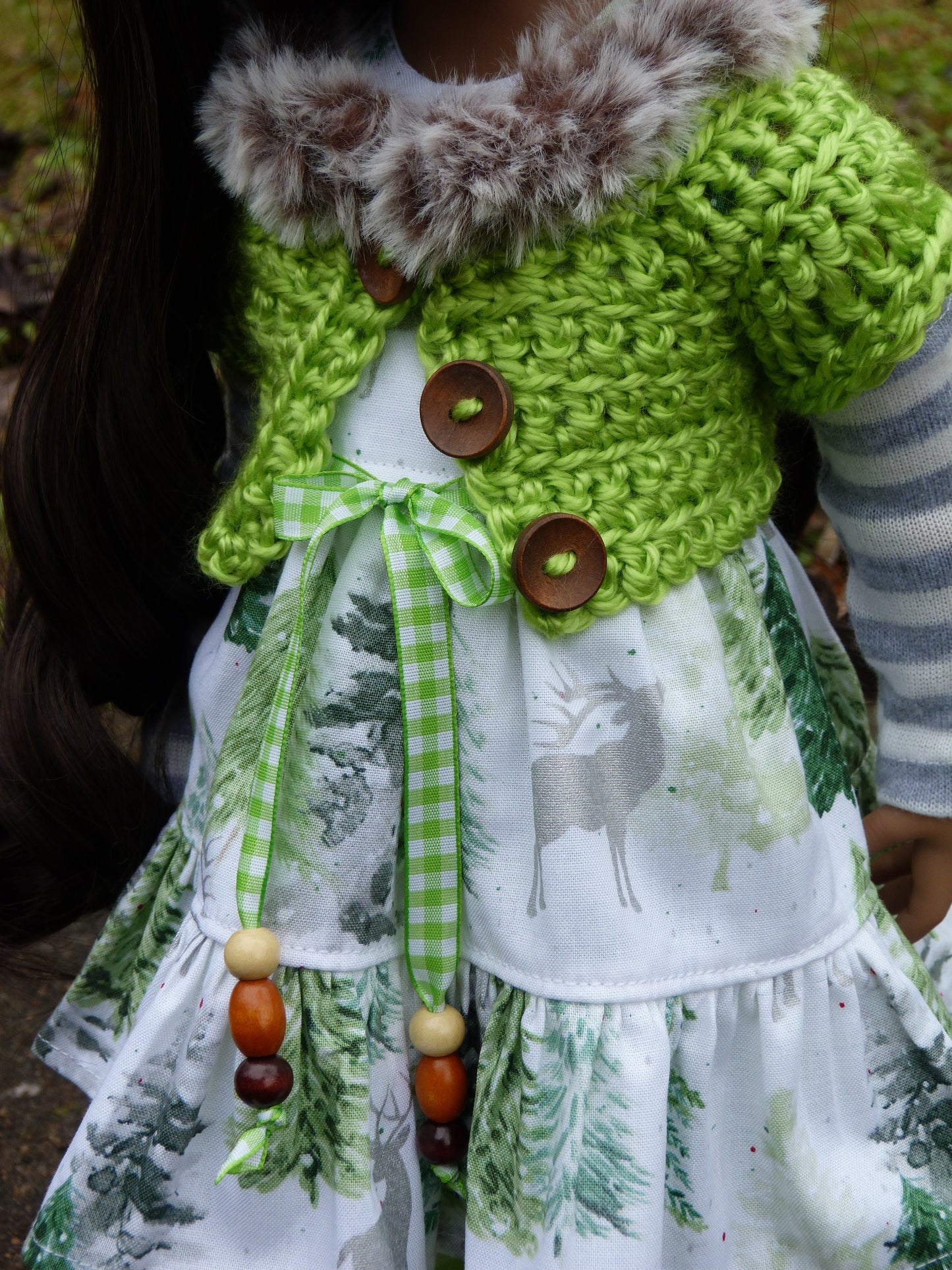 Winter Woodland Outfit Handmade to fit 19.5 Inch Gotz Happy Kidz Doll