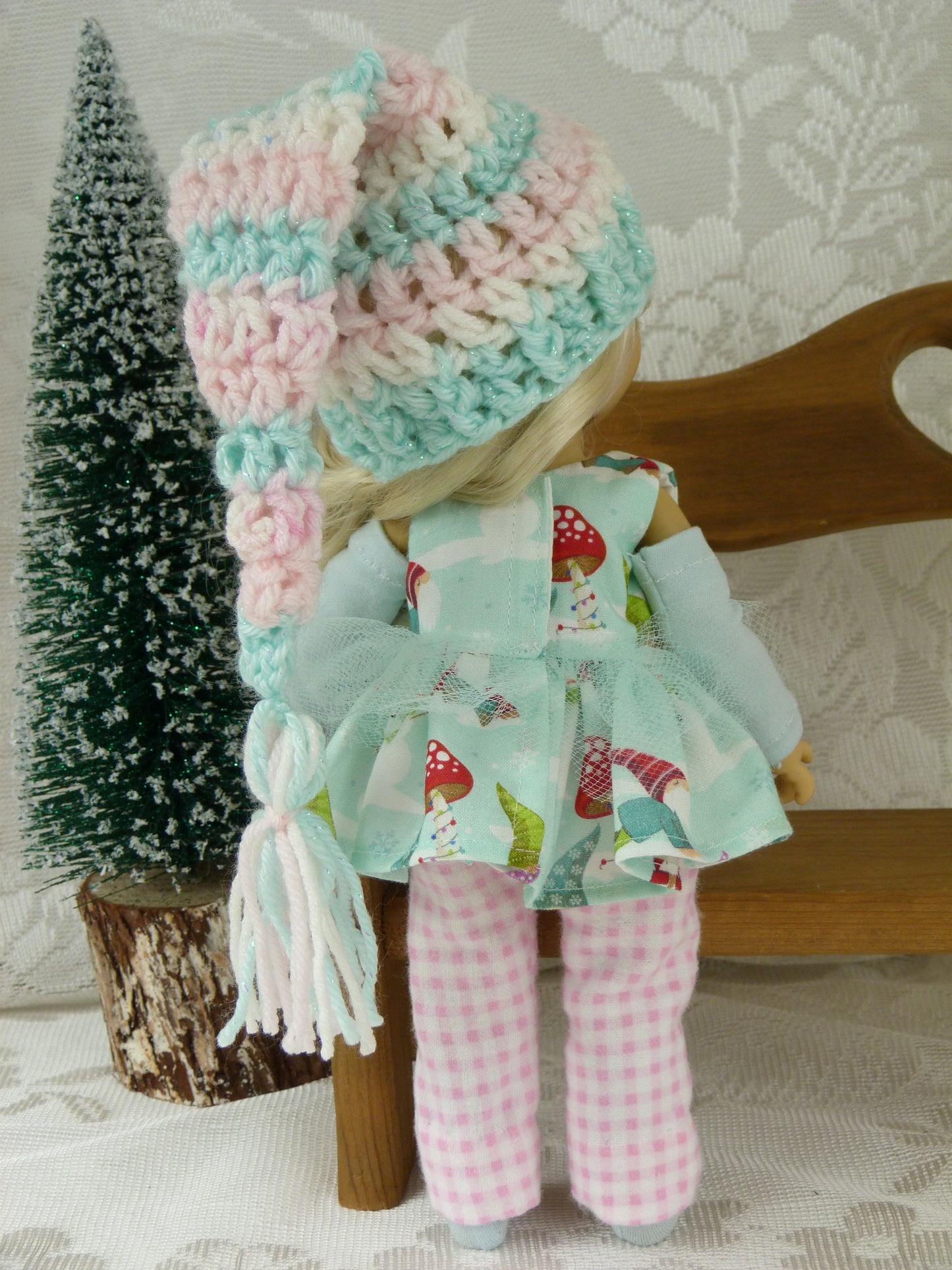 Snow Day Fun Winter Outfit Handmade to fit 11 Inch Dumpling Meadowdoll