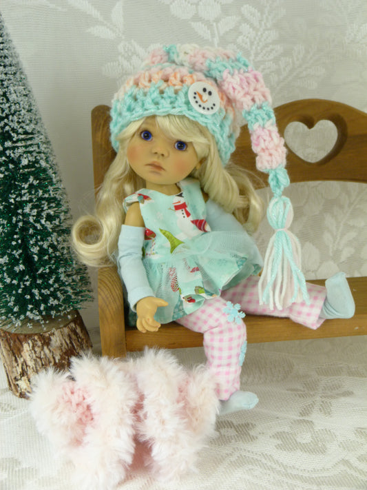 Snow Day Fun Winter Outfit Handmade to fit 11 Inch Dumpling Meadowdoll