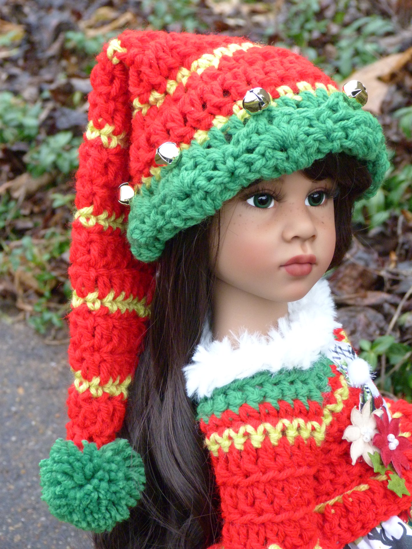 Christmas Elf Outfit Handmade to fit 19.5 Inch Gotz Happy Kidz Doll