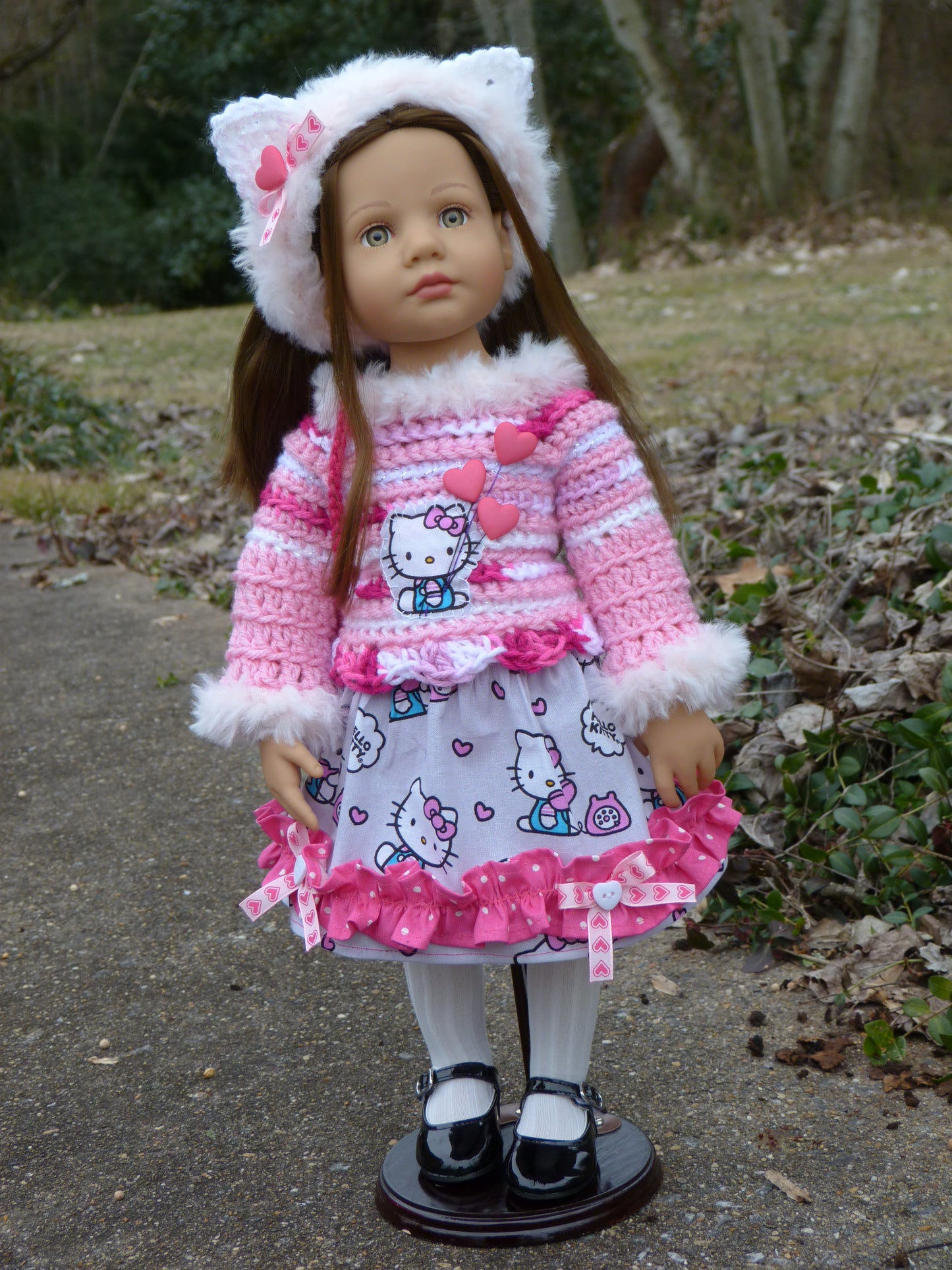 Valentine's Day Outfit Handmade to fit 18 Inch BB Meadowdoll