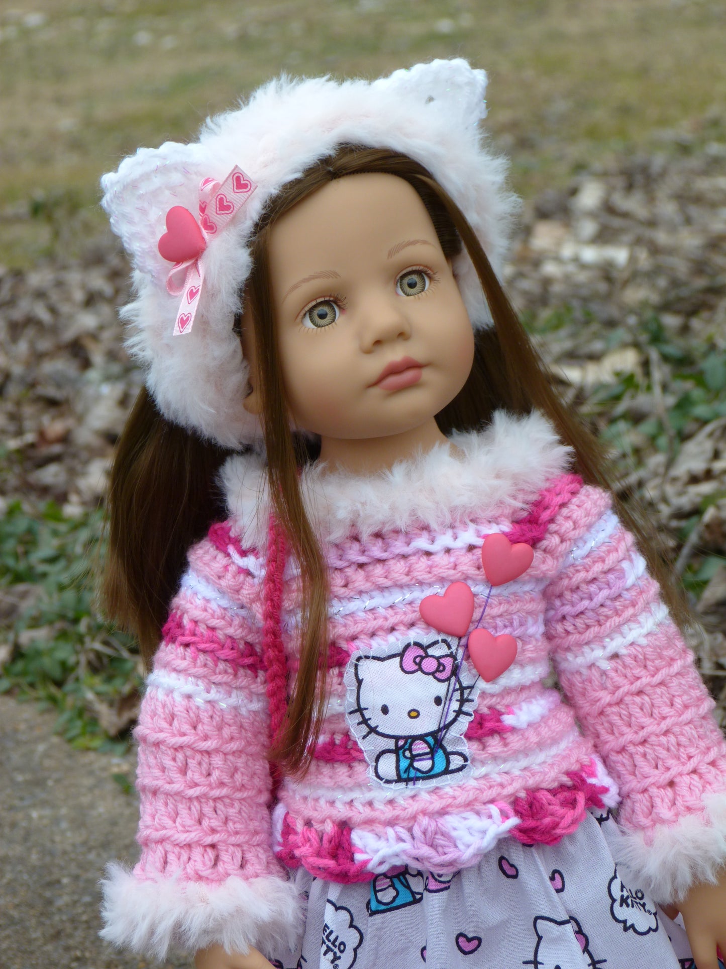 Valentine's Day Outfit Handmade to fit 18 Inch BB Meadowdoll