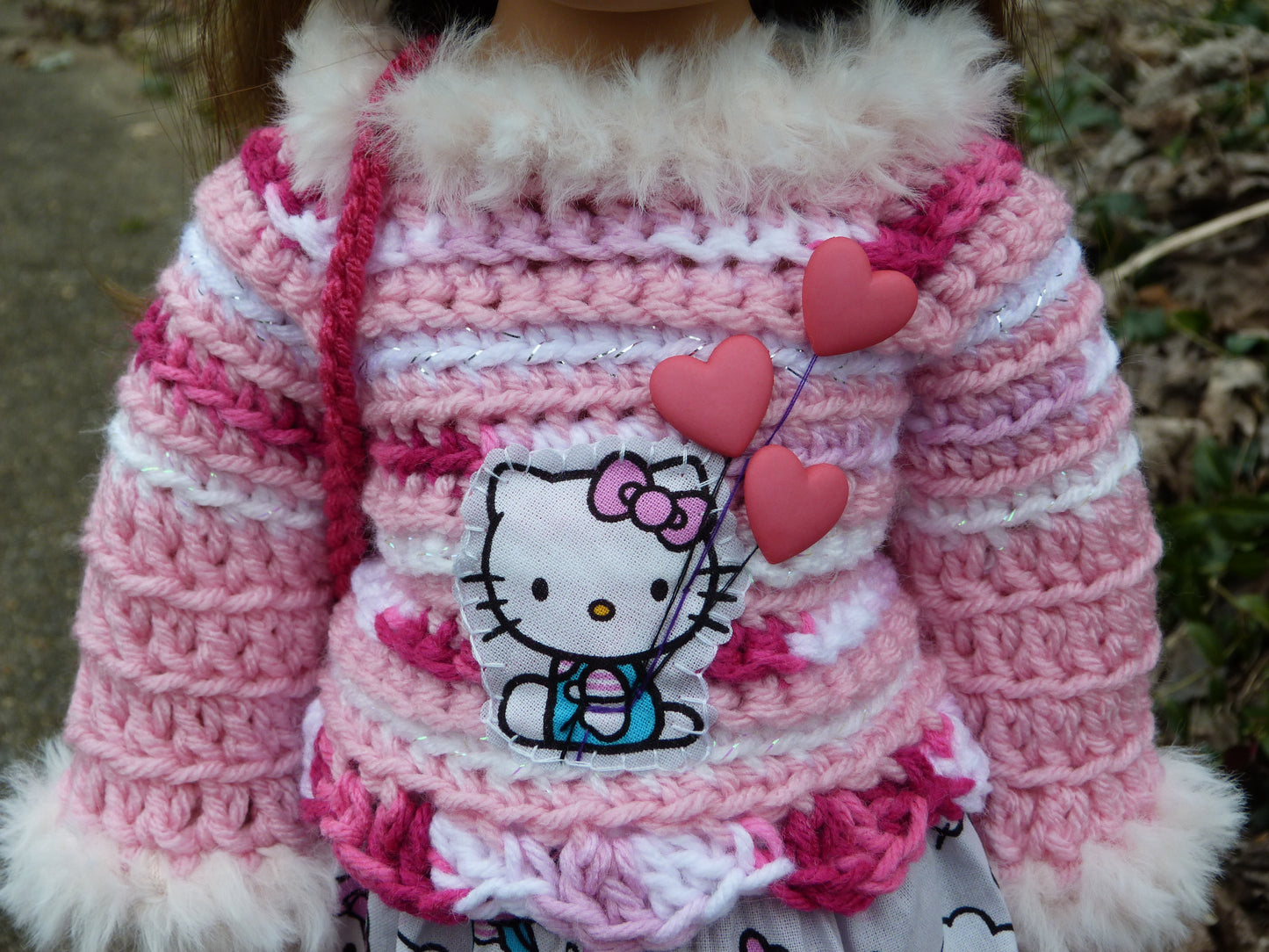 Valentine's Day Outfit Handmade to fit 18 Inch BB Meadowdoll