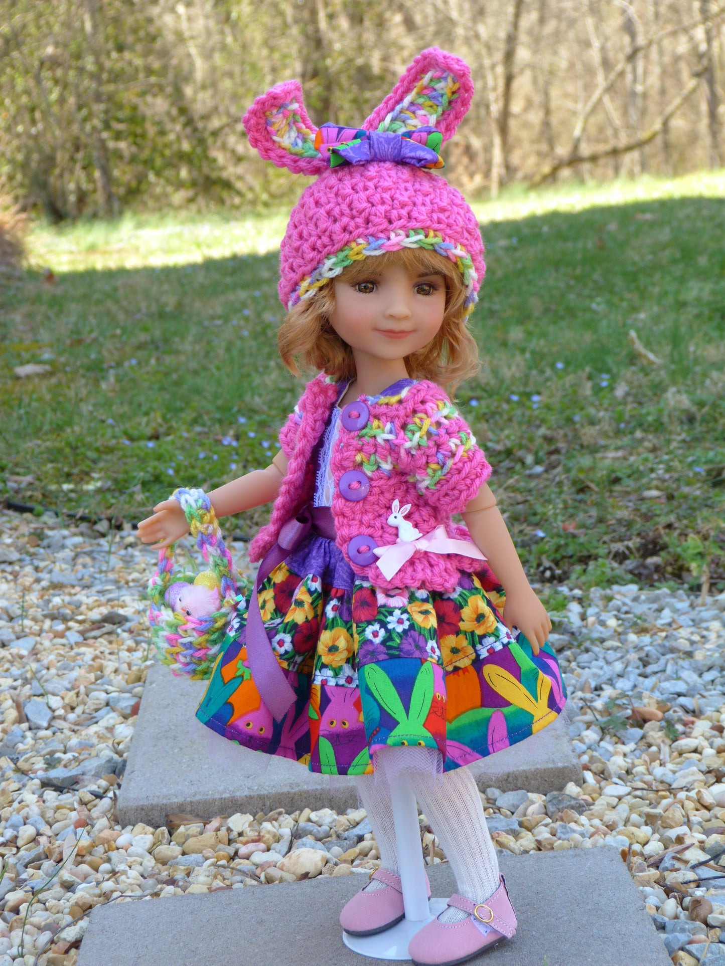 Bright Easter Outfit Handmade to fit 14.5 Inch Ruby Red Fashion Friends Doll