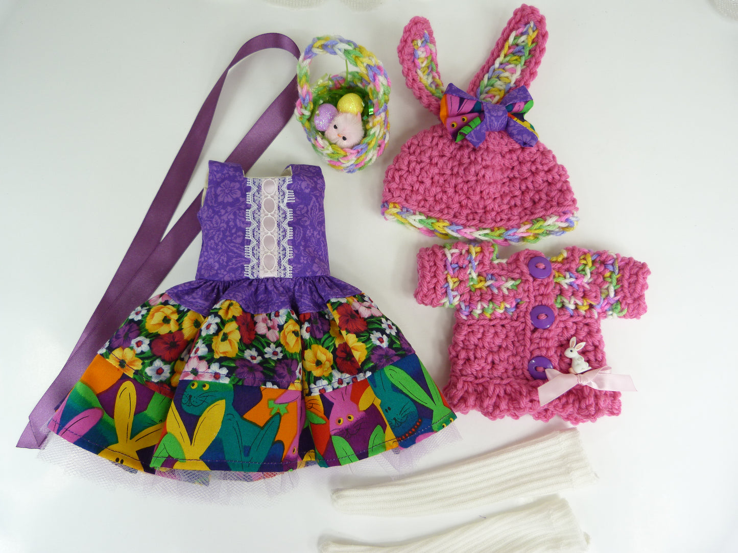 Bright Easter Outfit Handmade to fit 14.5 Inch Ruby Red Fashion Friends Doll