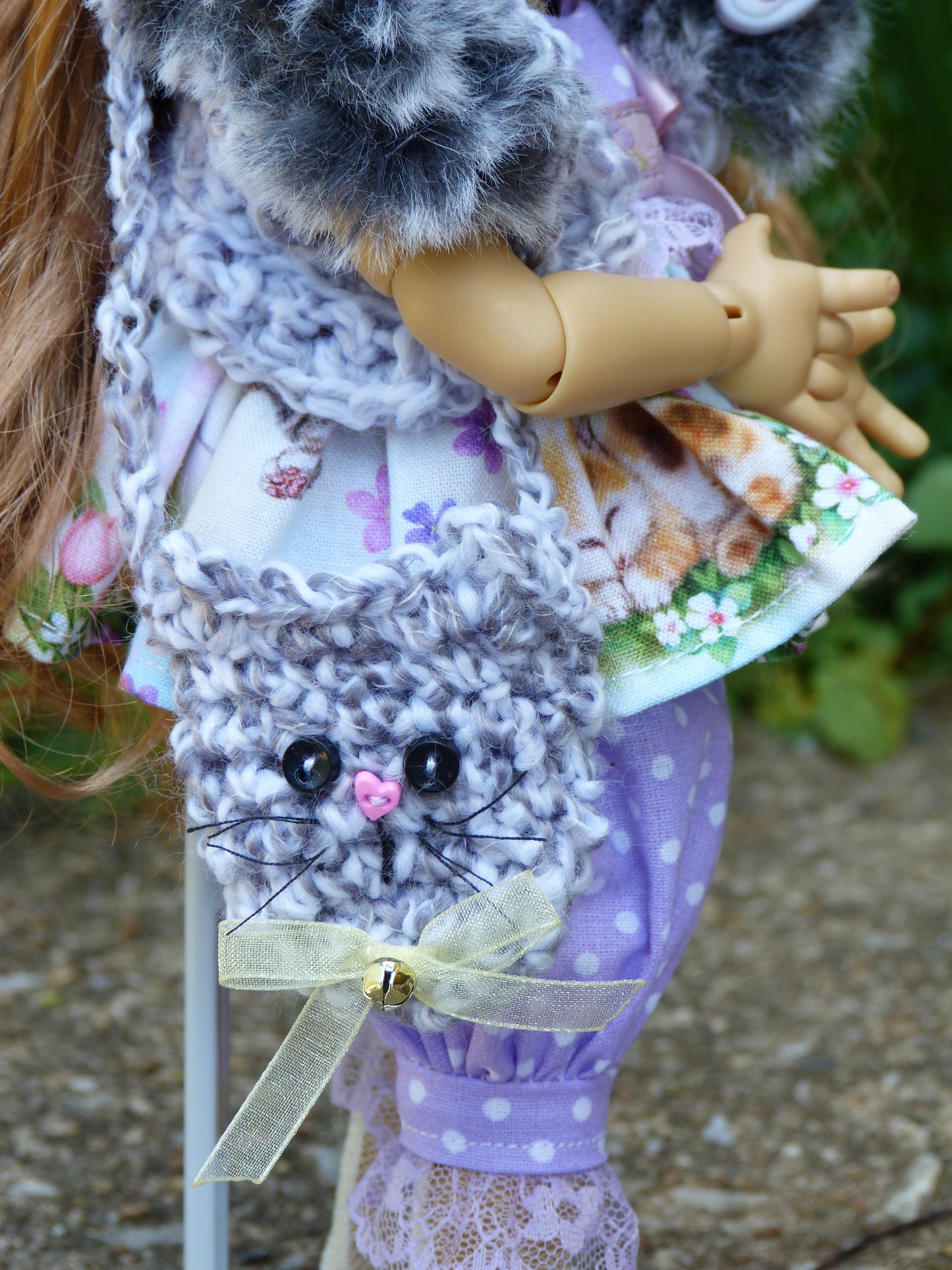 Spring Kitten Outfit Handmade to fit 11 Inch Dumpling Meadowdoll