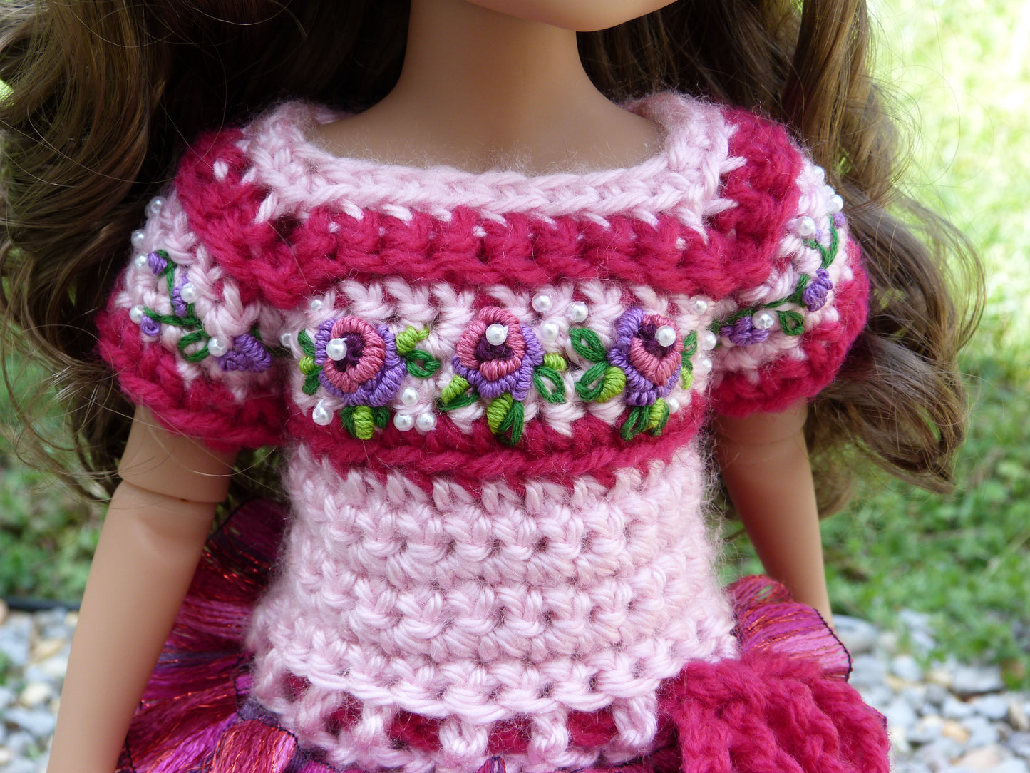 Spring Rose Outfit Handmade to fit 14.5 Inch Ruby Red Fashion Friends Doll