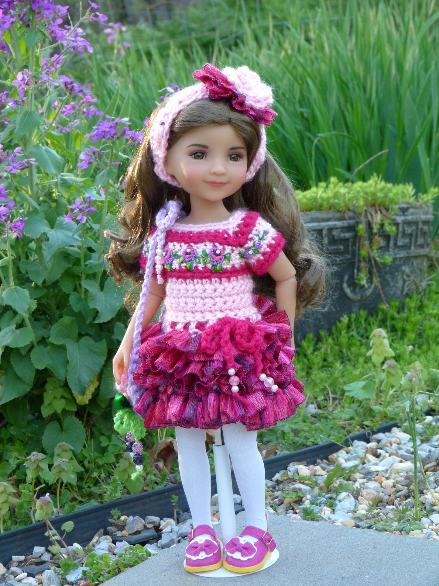 Spring Rose Outfit Handmade to fit 14.5 Inch Ruby Red Fashion Friends Doll