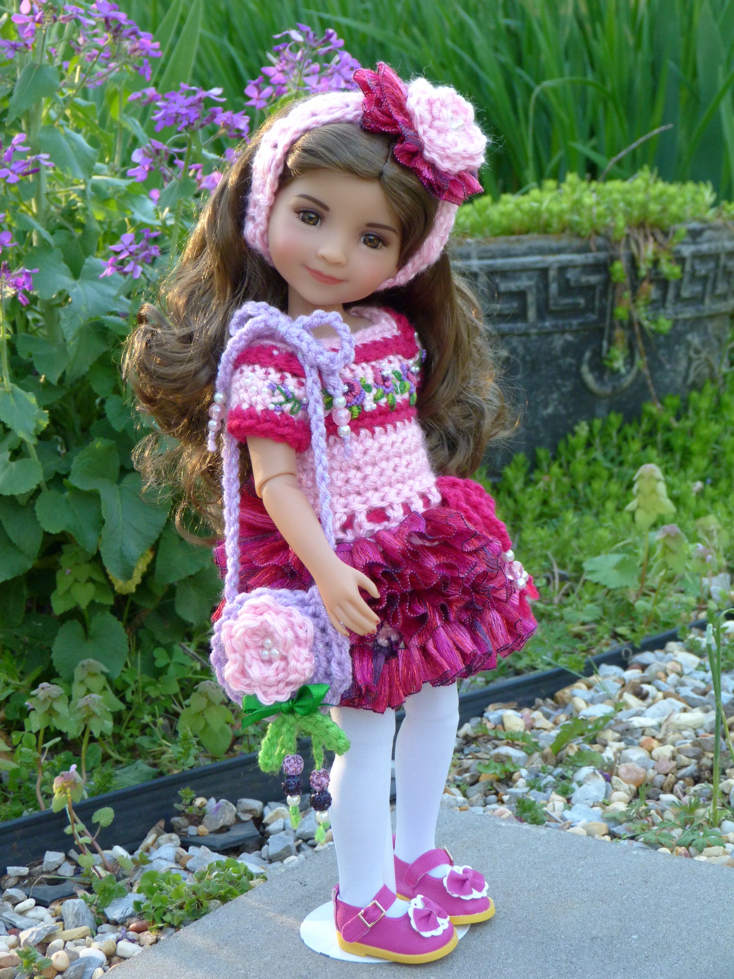 Spring Rose Outfit Handmade to fit 14.5 Inch Ruby Red Fashion Friends Doll