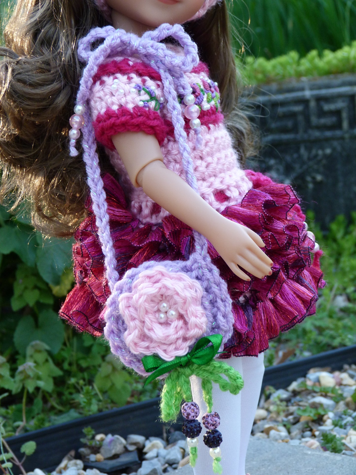 Spring Rose Outfit Handmade to fit 14.5 Inch Ruby Red Fashion Friends Doll