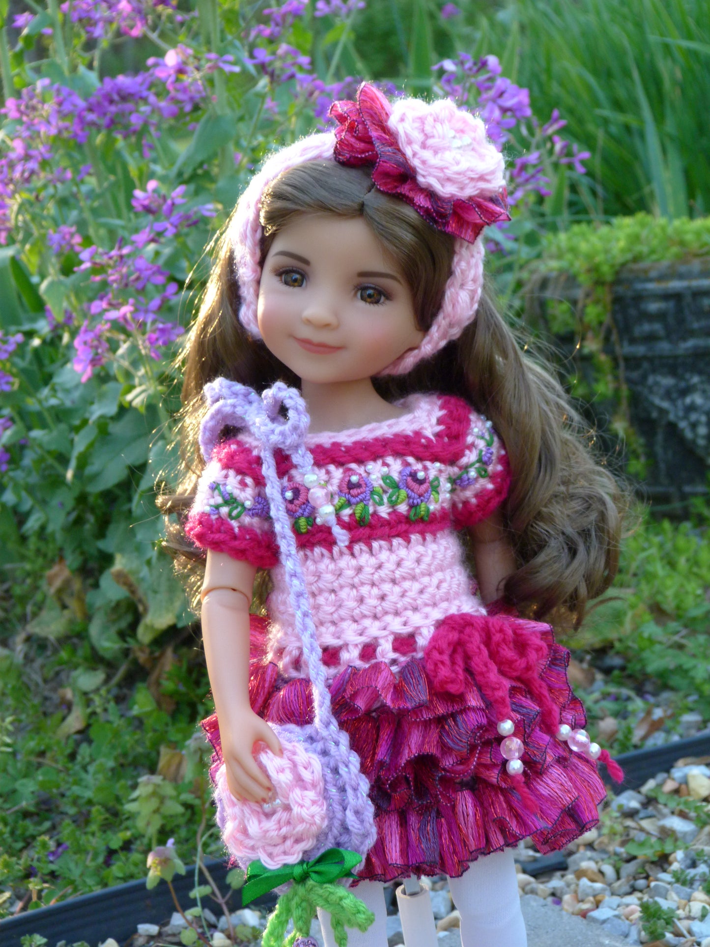 Spring Rose Outfit Handmade to fit 14.5 Inch Ruby Red Fashion Friends Doll